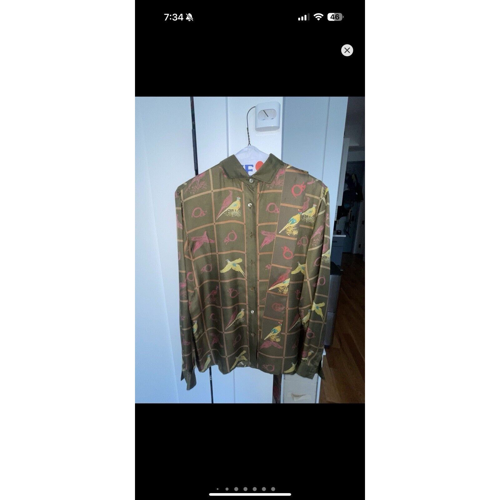 Gucci RARE 70s VINTAGE GUCCI 100% SILK SHIRT W NECK TIE Size US S / EU 44-46 / 1 - 1 Thumbnail