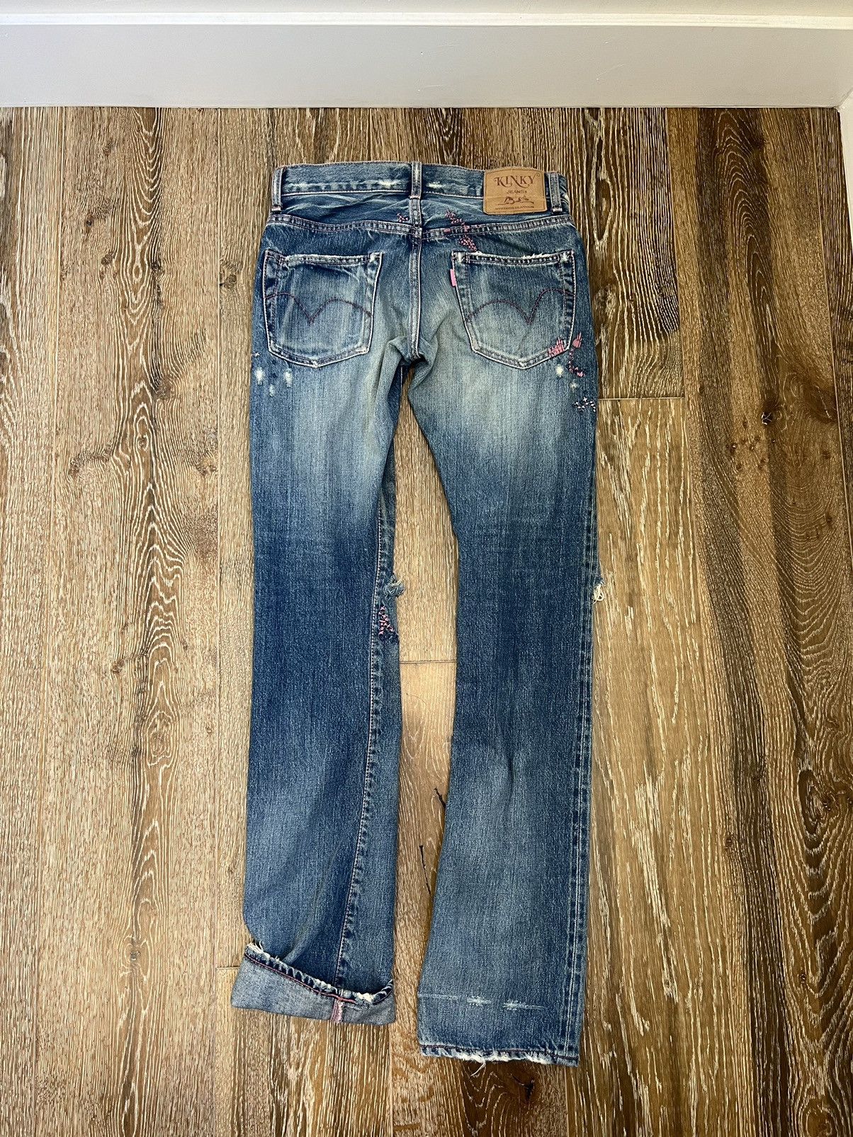 Hysteric Glamour Hysteric glamour kinky distressed repaired selvedge jeans Size US 29 - 3 Thumbnail