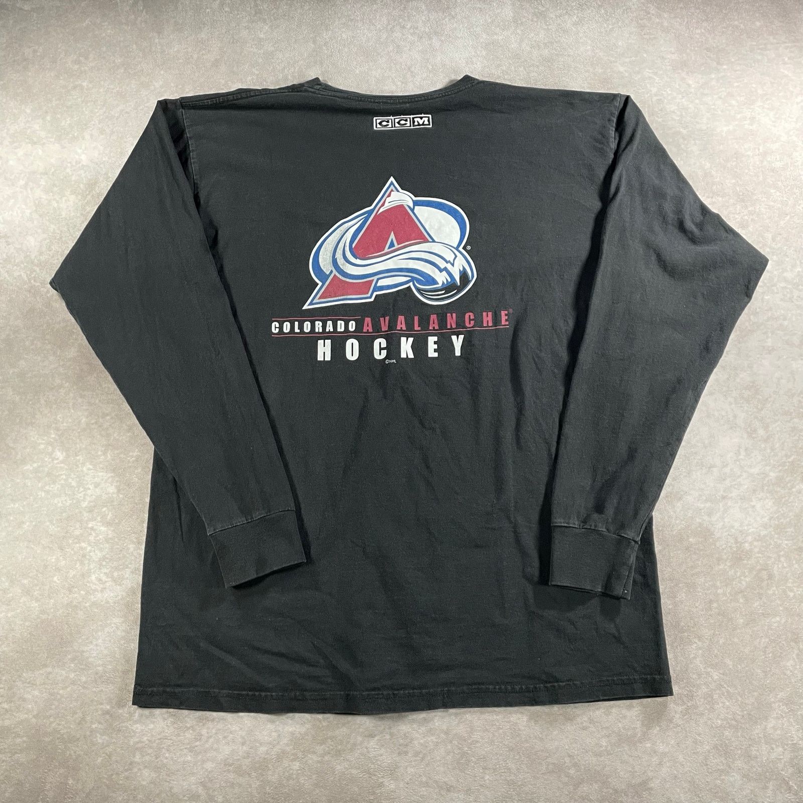 Vintage NHL Colorado Avalanche Hockey Long Sleeve T-shirt XL
