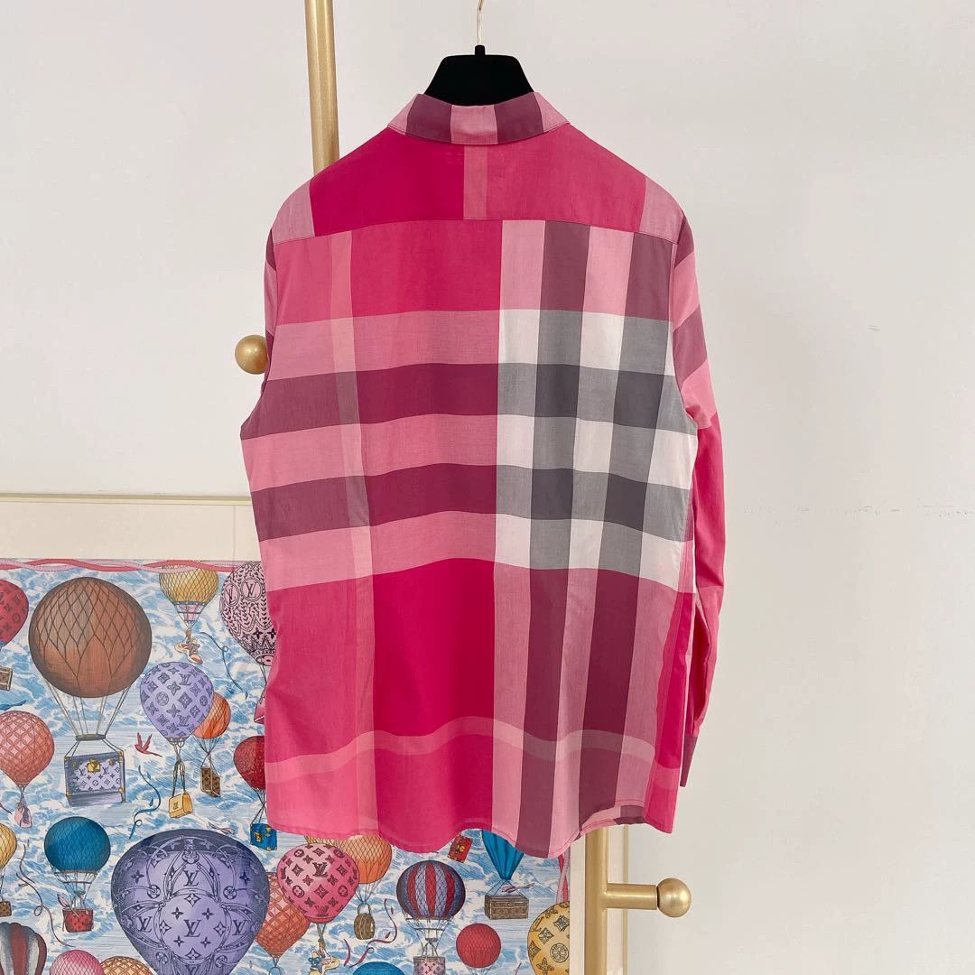 Burberry Burberry red check shirt S 6759 Size S / US 4 / IT 40 - 3 Thumbnail