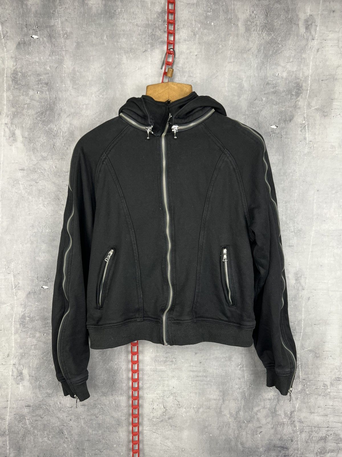 Japanese Brand SrrySora Ziperior Zip Up Hoodie With Removable Hood - Size S Size US S / EU 44-46 / 1 - 4 Thumbnail