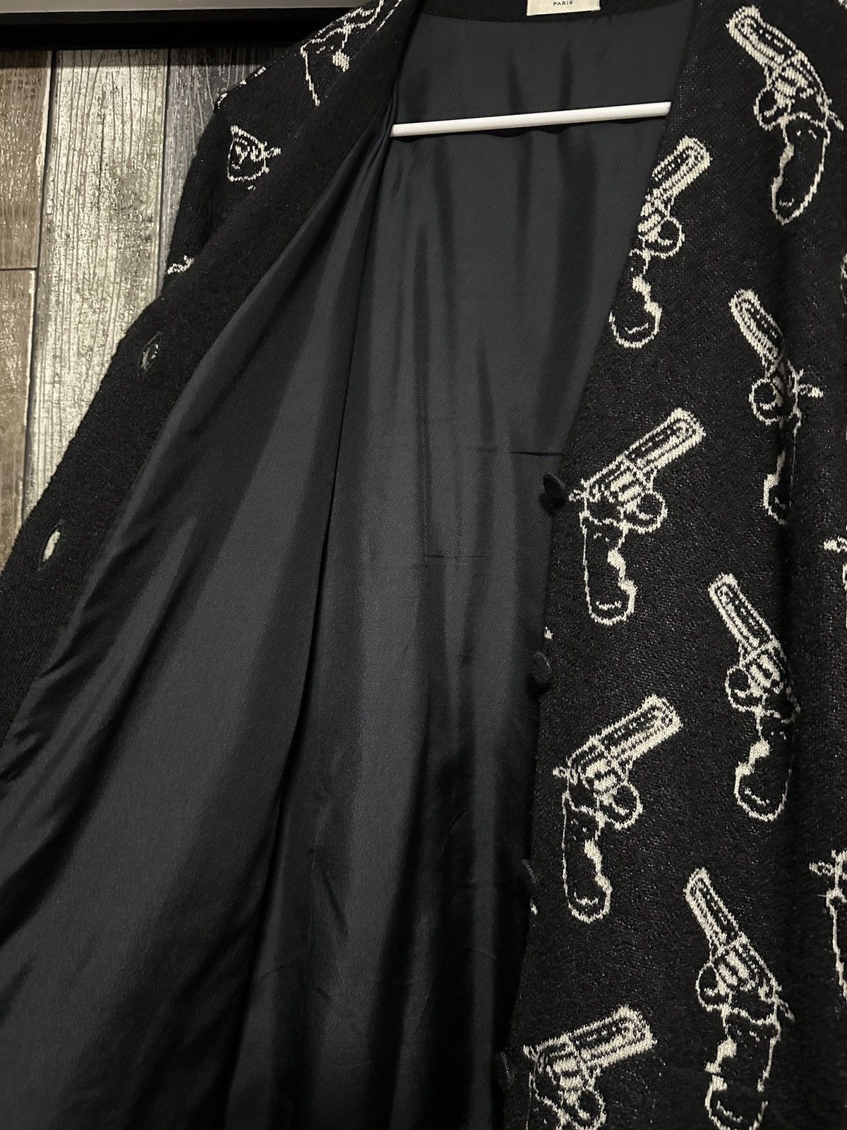 Saint Laurent Paris Mohair Wool Revolver Gun Pop Cardigan Size US XS / EU 42 / 0 - 7 Thumbnail