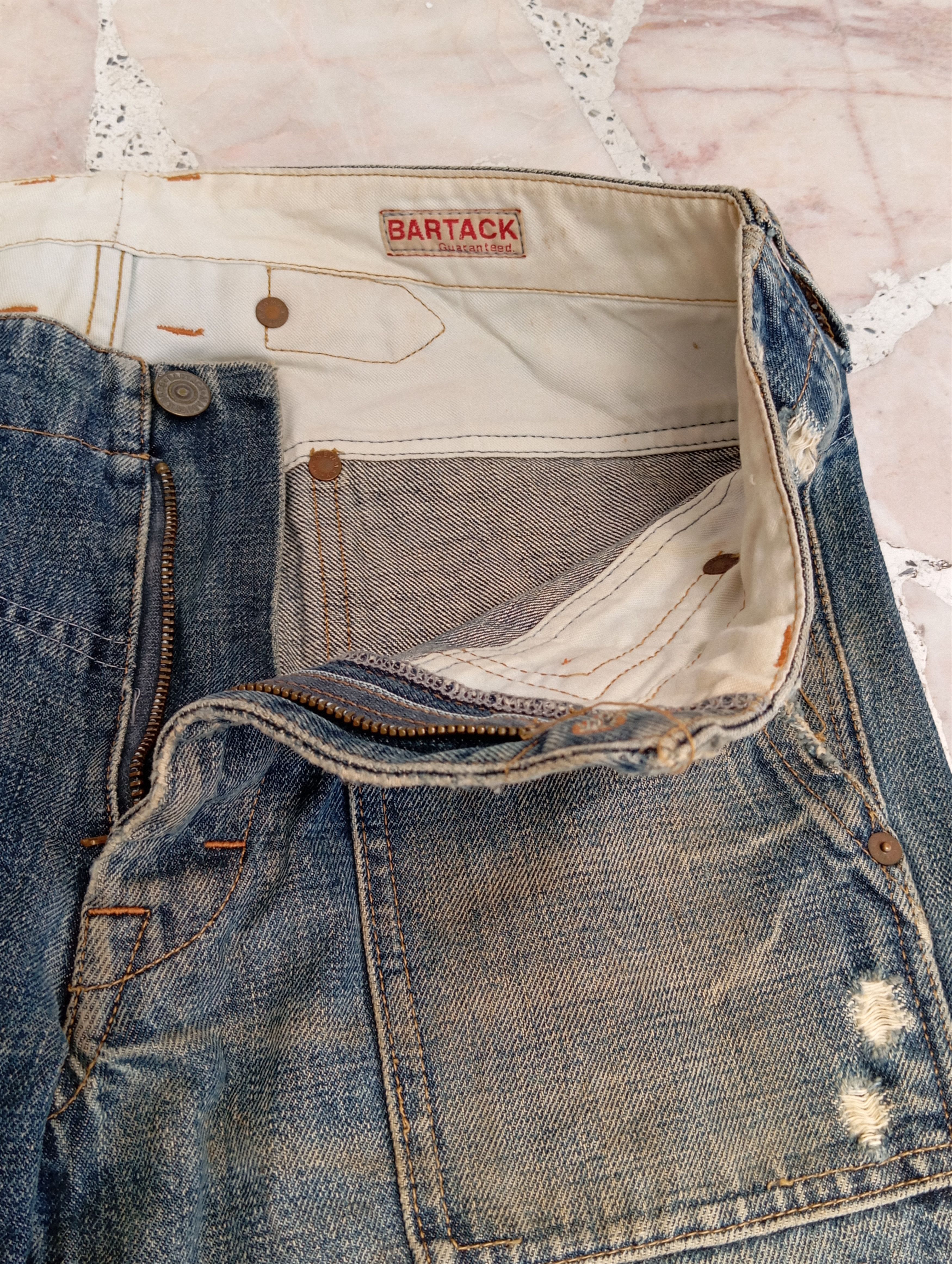 Other Denim Carpenter Distressed Denim with back buckle Size US 31 - 5 Thumbnail