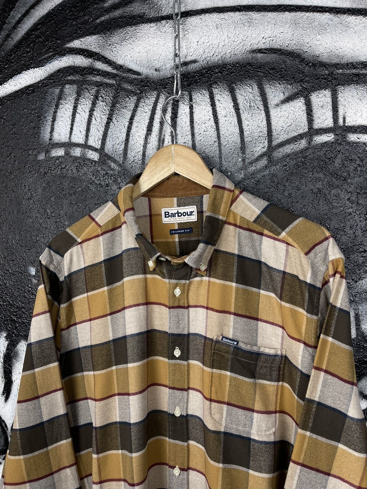 Barbour Barbour Valley Check Flannel Shirt Tailored Fit Men’s SizeXL Size US XL / EU 56 / 4 - 5 Thumbnail