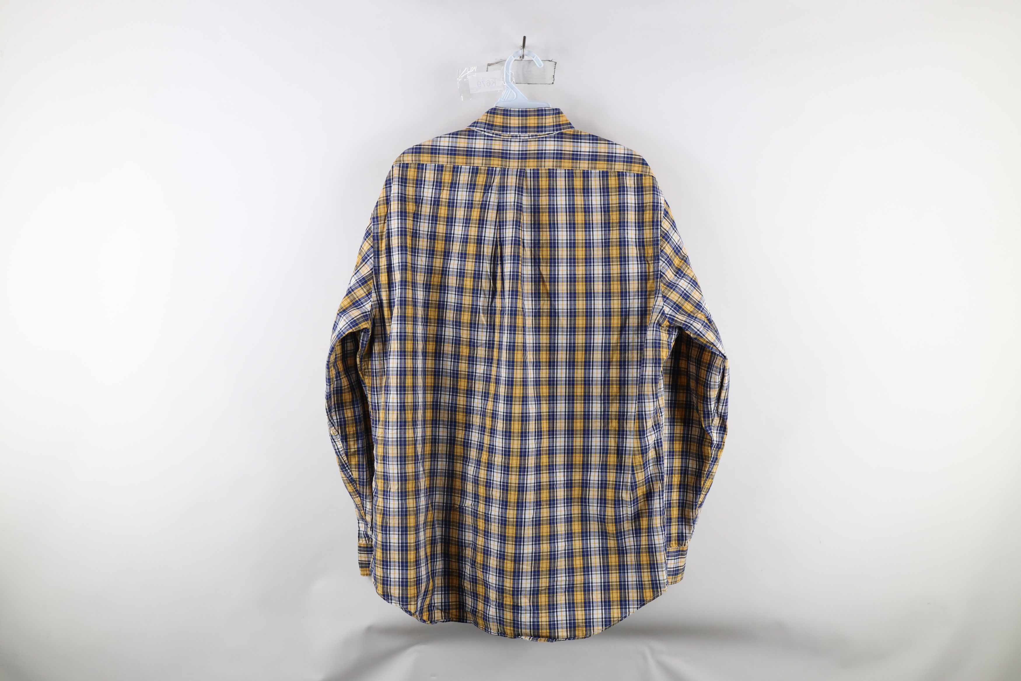 Brooks Brothers × Vintage Vintage Brooks Brothers Cotton Button Down Shirt Plaid Size US L / EU 52-54 / 3 - 7 Thumbnail