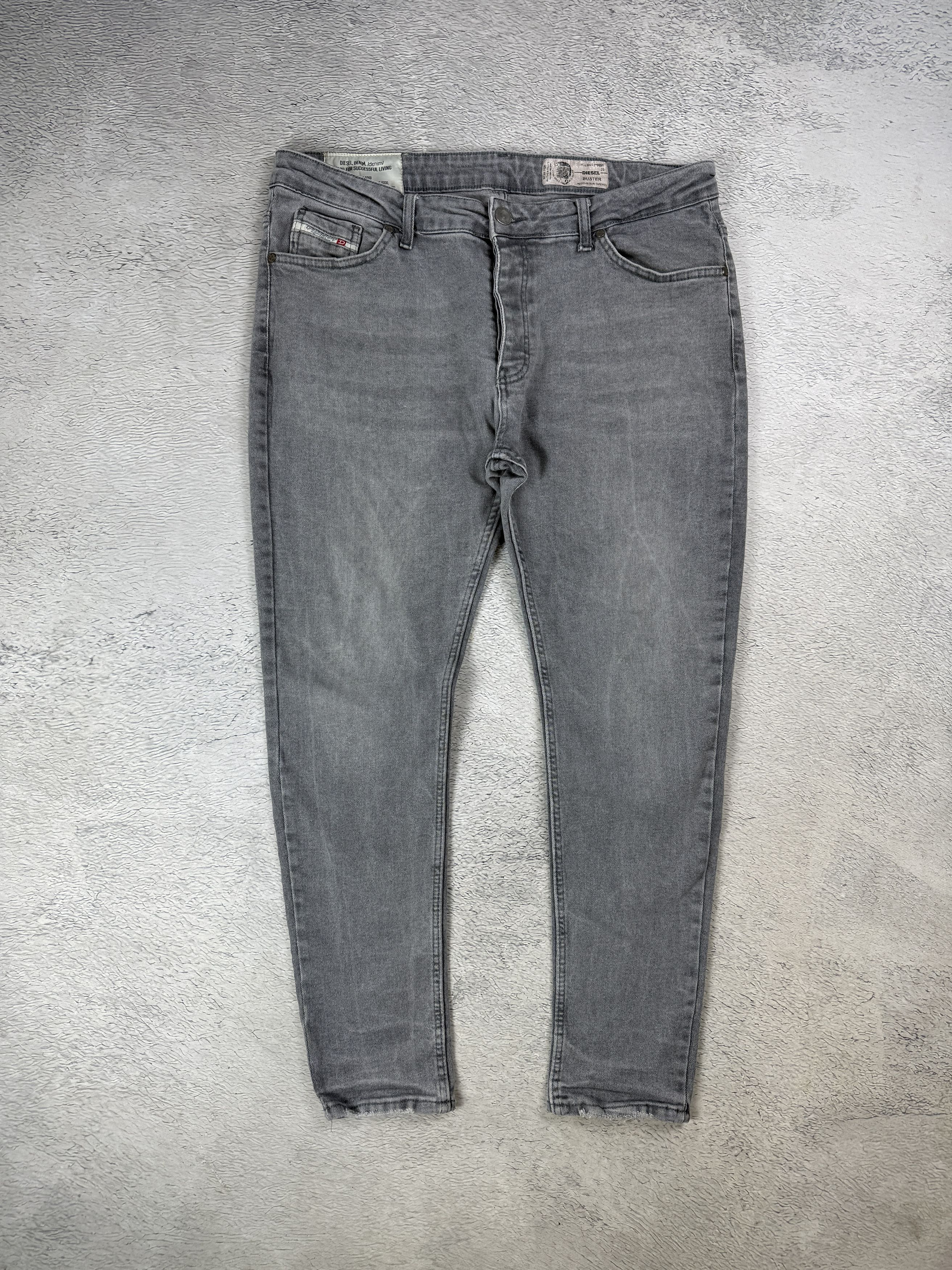 Diesel Diesel Jeans Buster Regular Slim Tapered Back Logo Grey Size US 38 / EU 54 - 3 Thumbnail