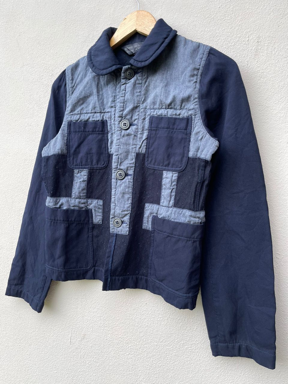 Comme des Garcons × Designer × Japanese Brand AD2010 Comme Des Garcons Patchwork Boro Jacket Size XS / US 0-2 / IT 36-38 - 2 Thumbnail