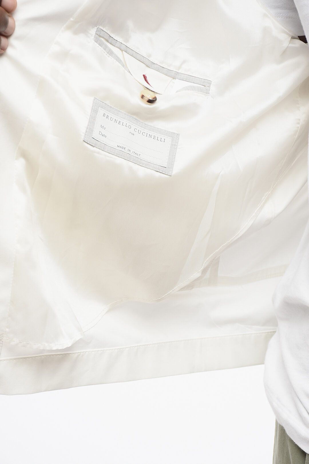 Brunello Cucinelli og1mm0725 Cotton Blend Overshirt in White Size US XL / EU 56 / 4 - 5 Thumbnail