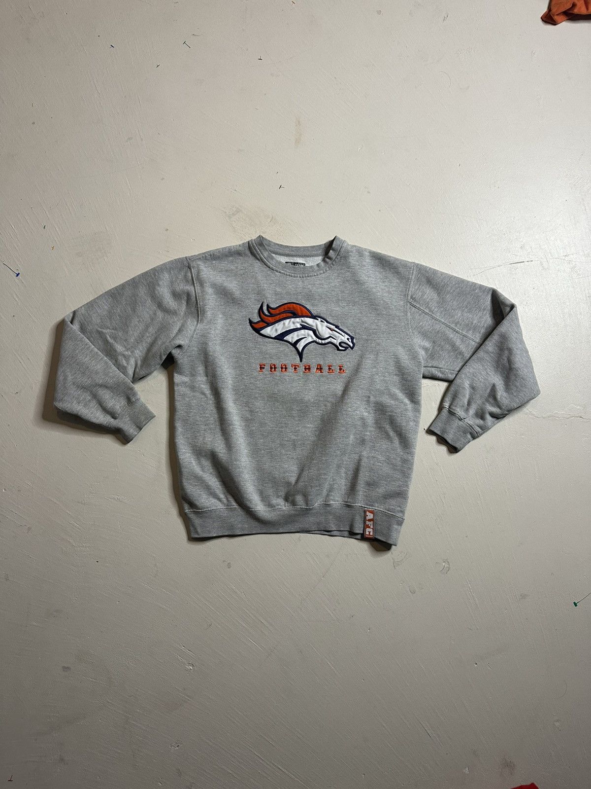 NFL Vintage Denver Broncos Embroidered Logo NFL Sweatshirt Size US M / EU 48-50 / 2 - 3 Thumbnail