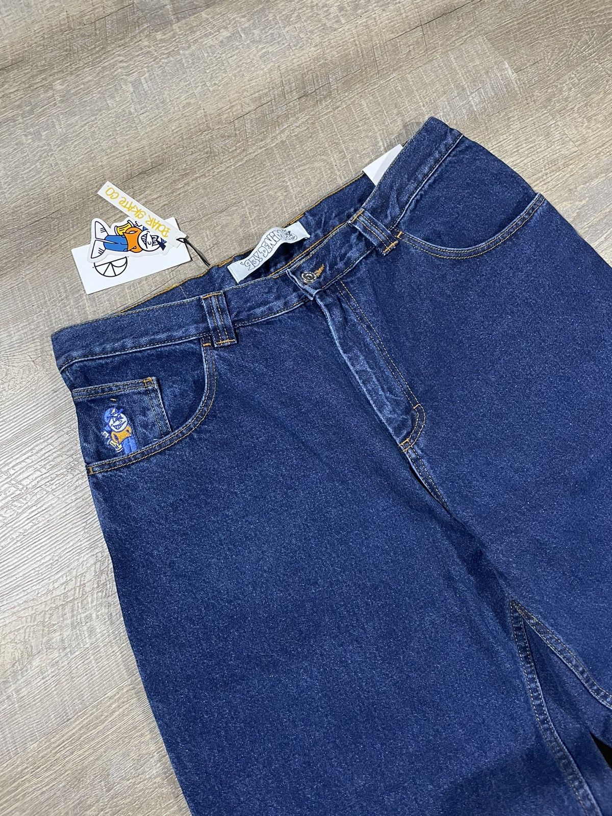 Polar Skate Co. × Vintage Polar Skate Co. ’93 Denim Pants – Dark Blue, W36x32, New Size US 36 / EU 52 - 3 Thumbnail