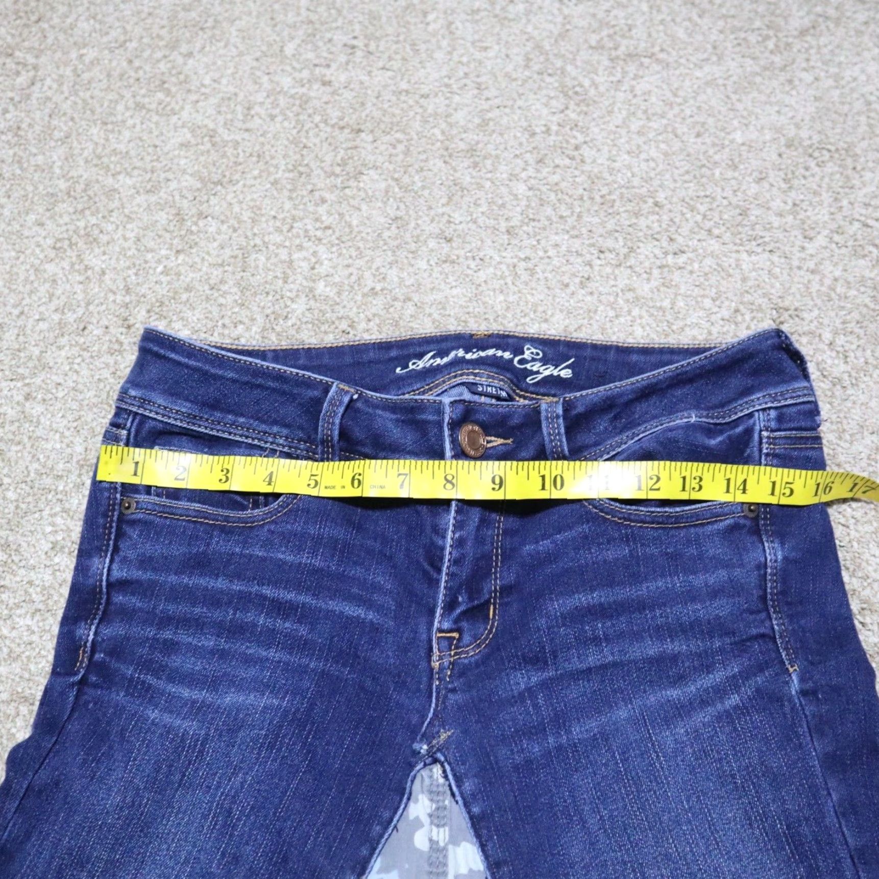 American Eagle Outfitters VINTAGE American Eagle Outfitters Skirt Jeans Regular Blue Denim Stretch Boot Cut Women's 6 Size 28" / US 6 / IT 42 - 5 Thumbnail