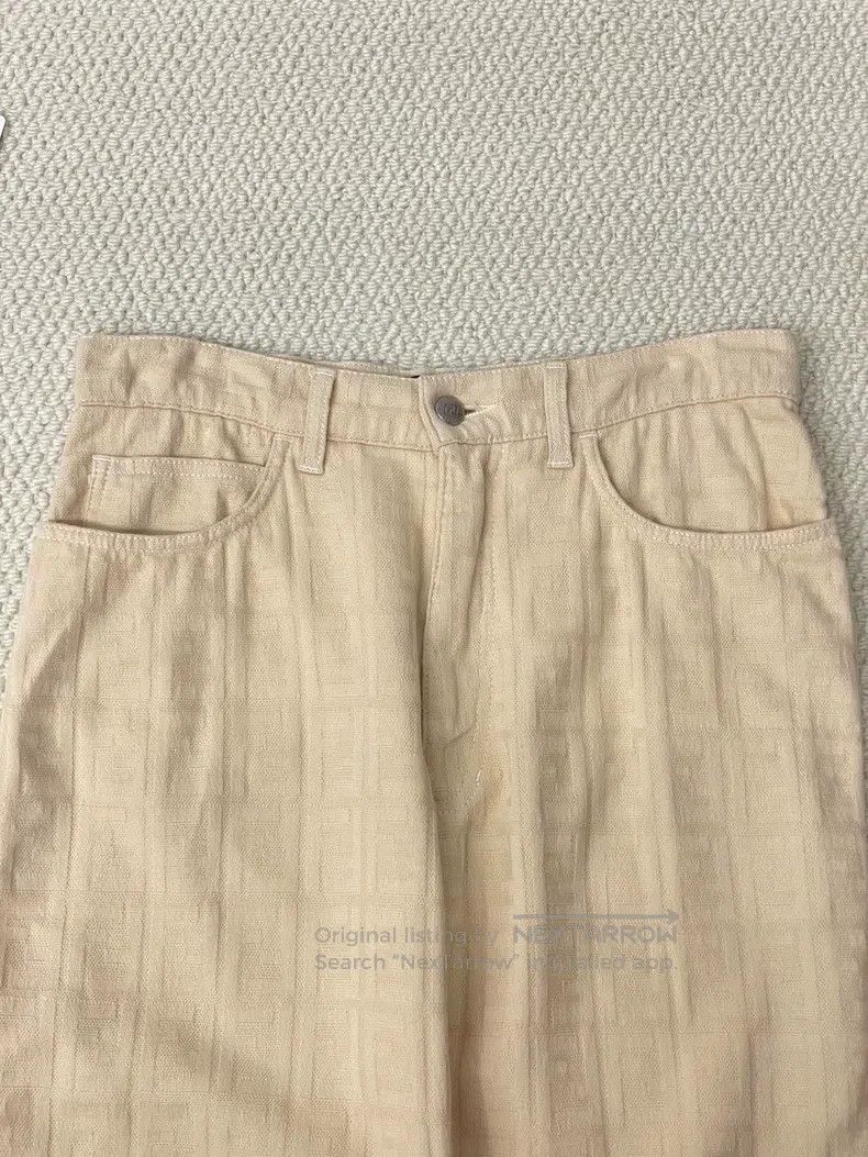 Fendi Fendi Beige Monogram Casual Pants Size 29" - 3 Thumbnail