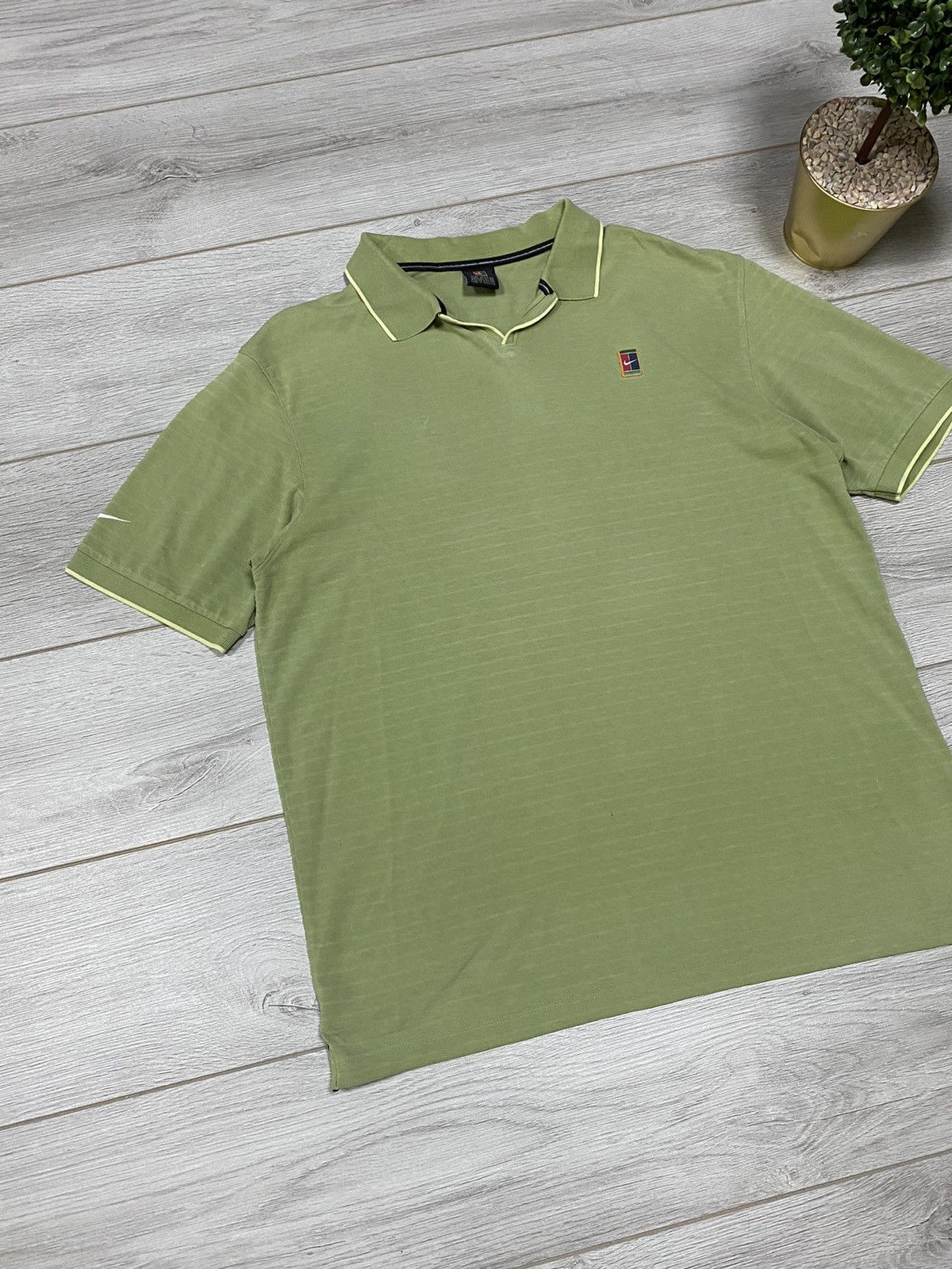 Nike Nike court tennis vintage striped polo Size US L / EU 52-54 / 3 - 2 Thumbnail