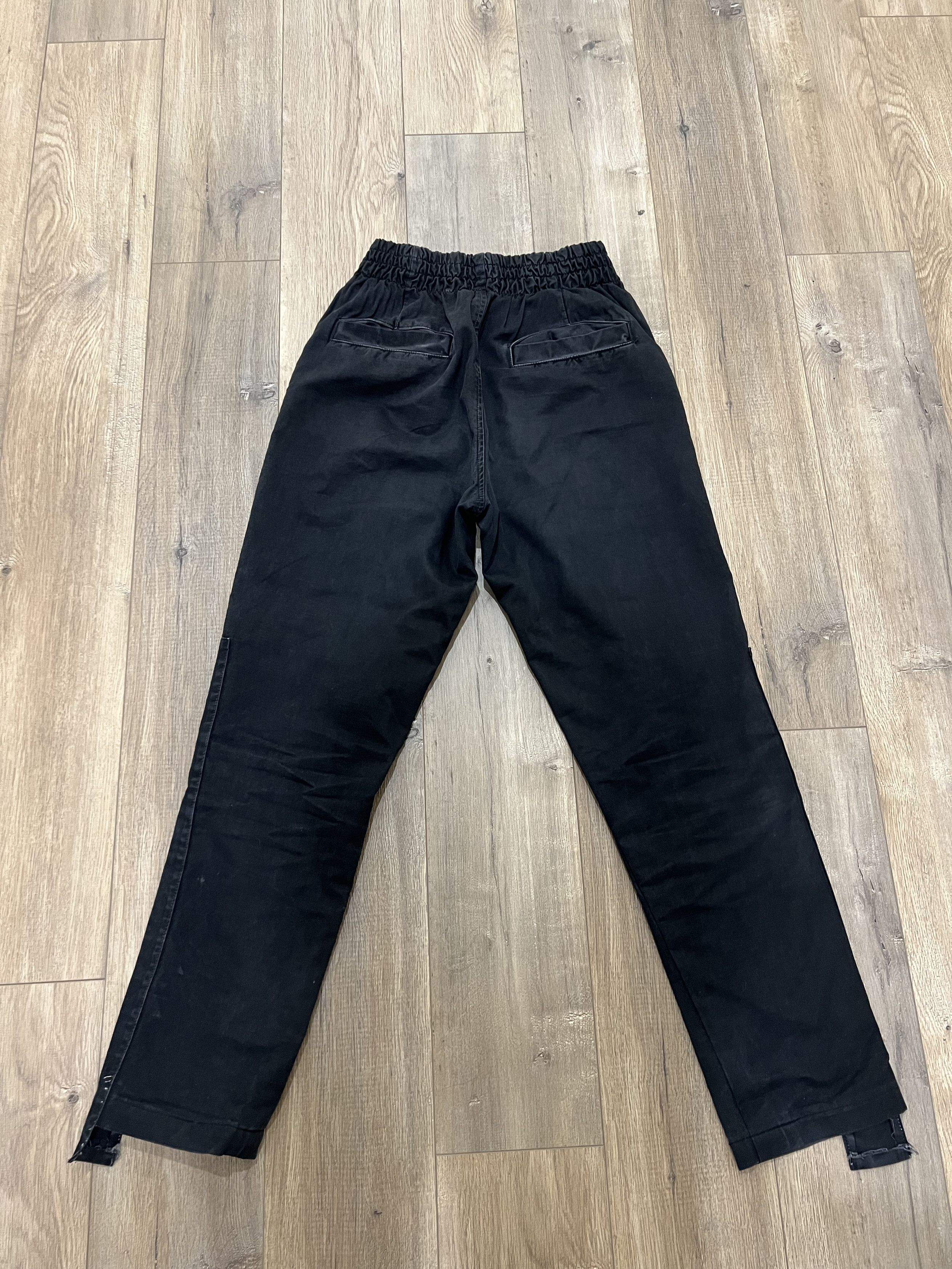 Other Black Waxed Cotton Pleated Sweatpants Size US 30 / EU 46 - 2 Thumbnail