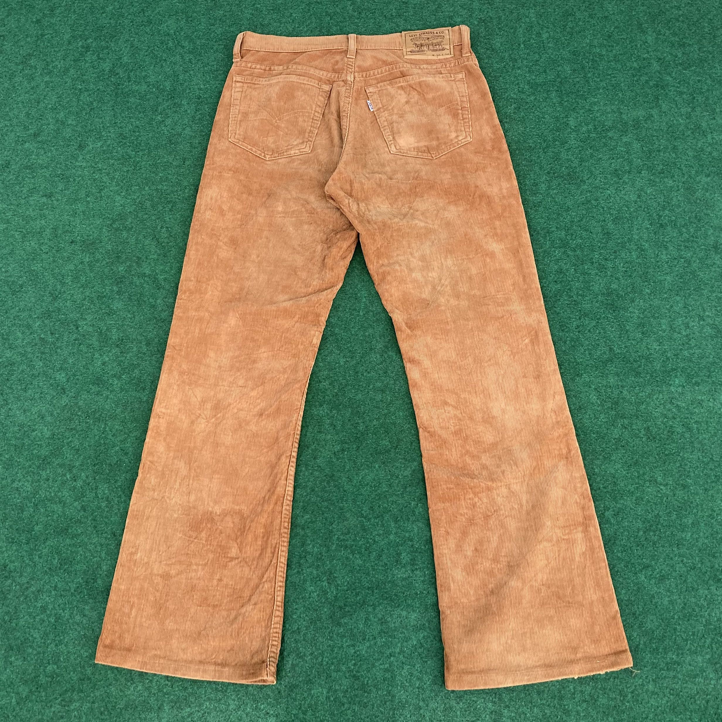Designer × Levi's × Vintage Vtg Levis 517 Corduroy Sz 29 Bootcut Flared Faded Jeans Size US 29 - 11 Thumbnail