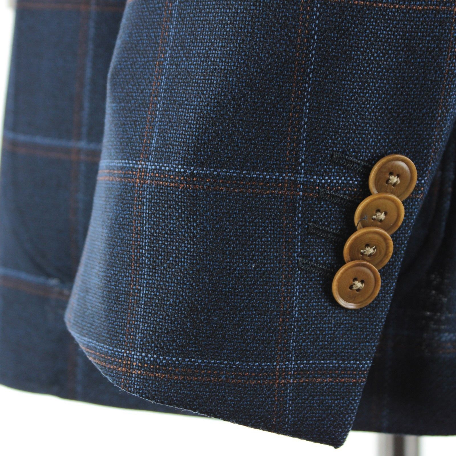 Luciano Barbera Luciano Barbera Sport Coat Size 46 US in Blue Size 46R - 3 Thumbnail