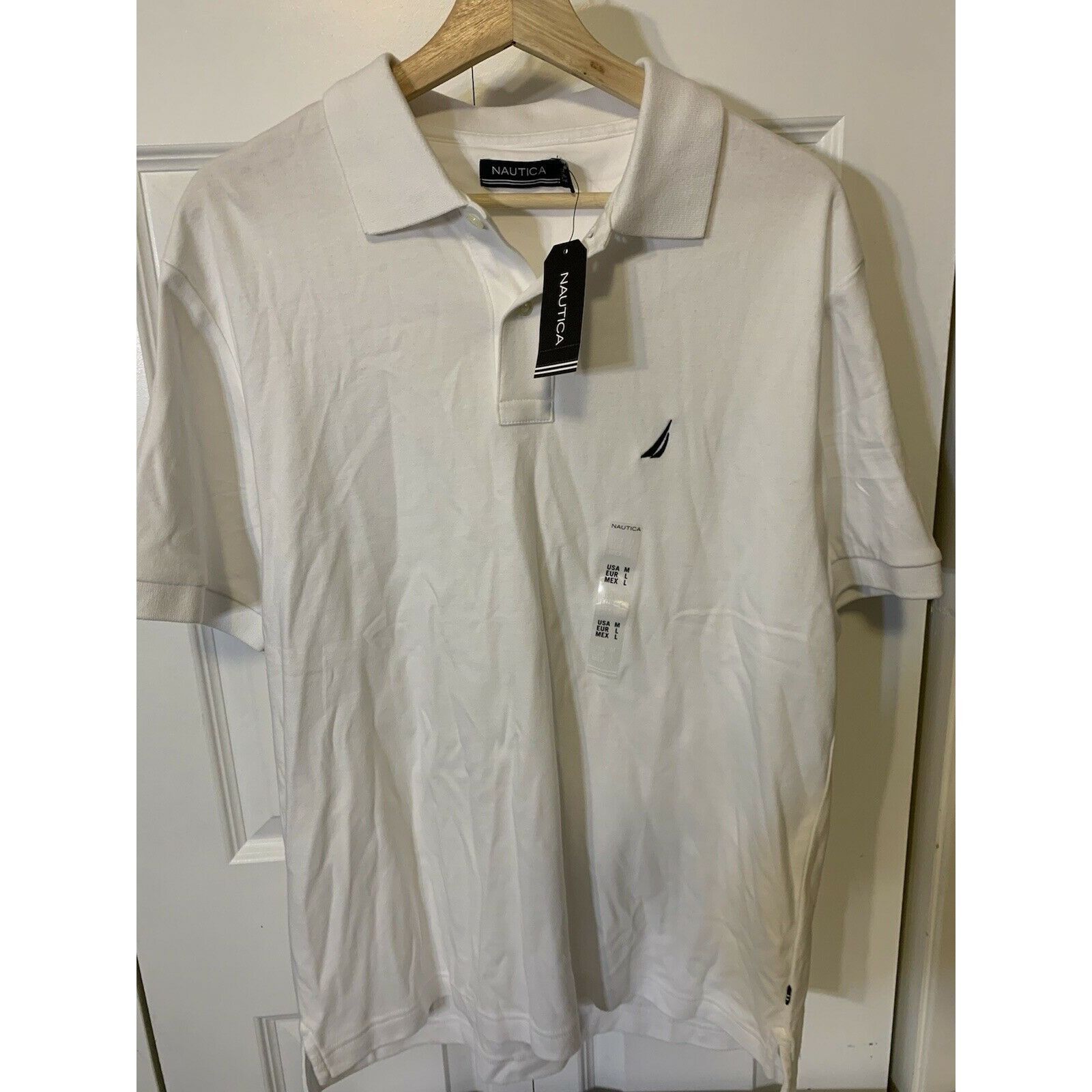 Nautica Nautica Men’s Sz M solid deck polo shirt white NWT Size US M / EU 48-50 / 2 - 6 Thumbnail