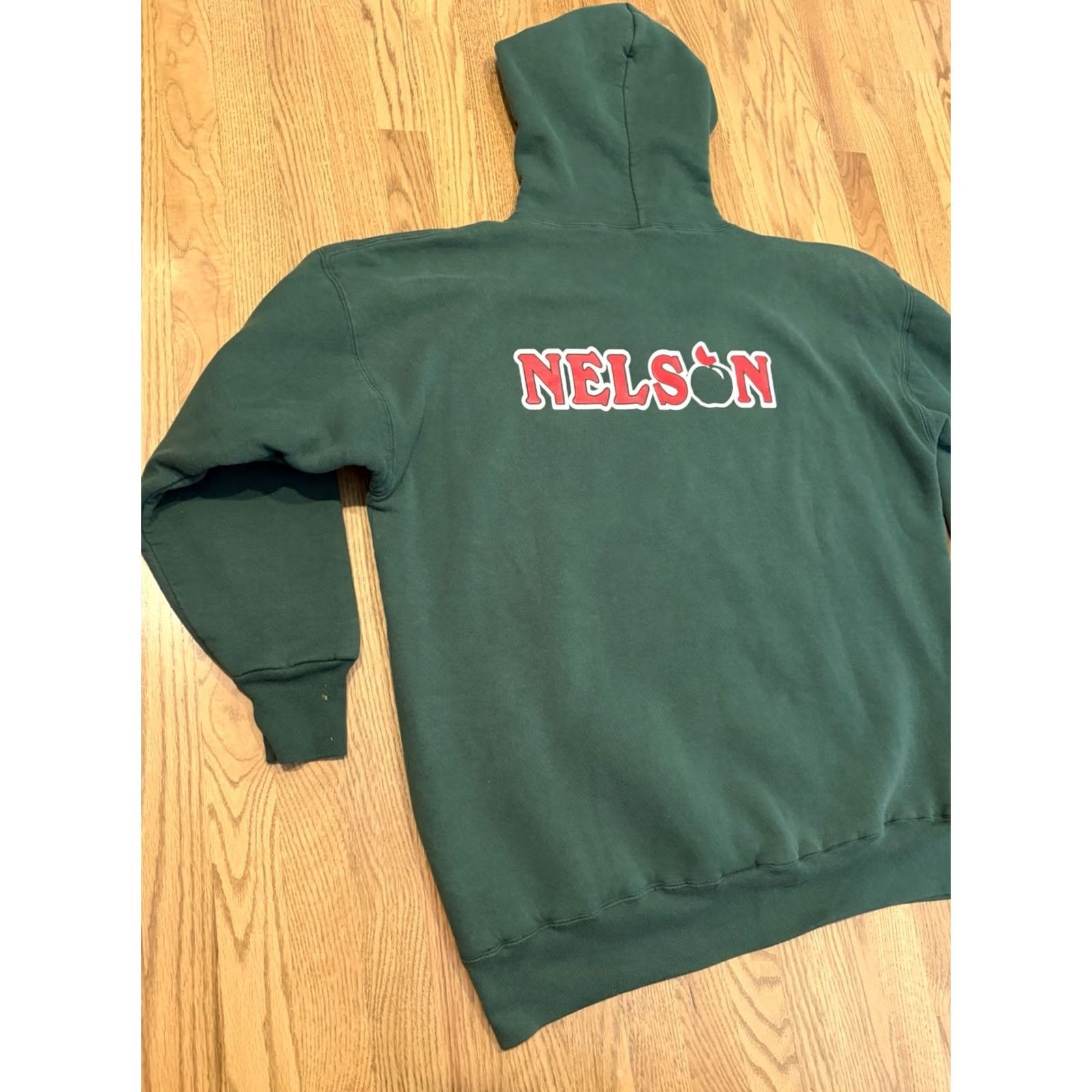 Doublet VINTAGE Russell Hoodie Sweatshirt Men’s XL Green 1980s Pullover Heavyweight Fleece Pockets Lined 80s True Vintage USA Logo Power Retro size XL Mens Size US XL / EU 56 / 4 - 3 Thumbnail