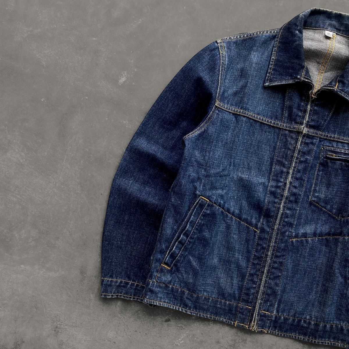 Uniqlo 🇯🇵Uniqlo Vintage Denim Zipper Jacket🇯🇵 Size US L / EU 52-54 / 3 - 2 Thumbnail