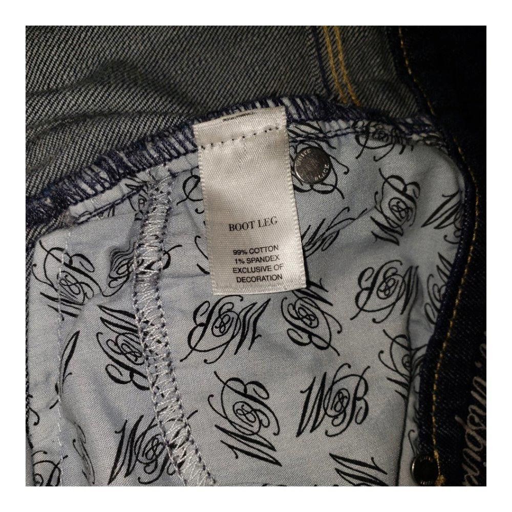 Designer CT146 White House Black Market Boot Leg Jeans Size 33" - 2 Thumbnail