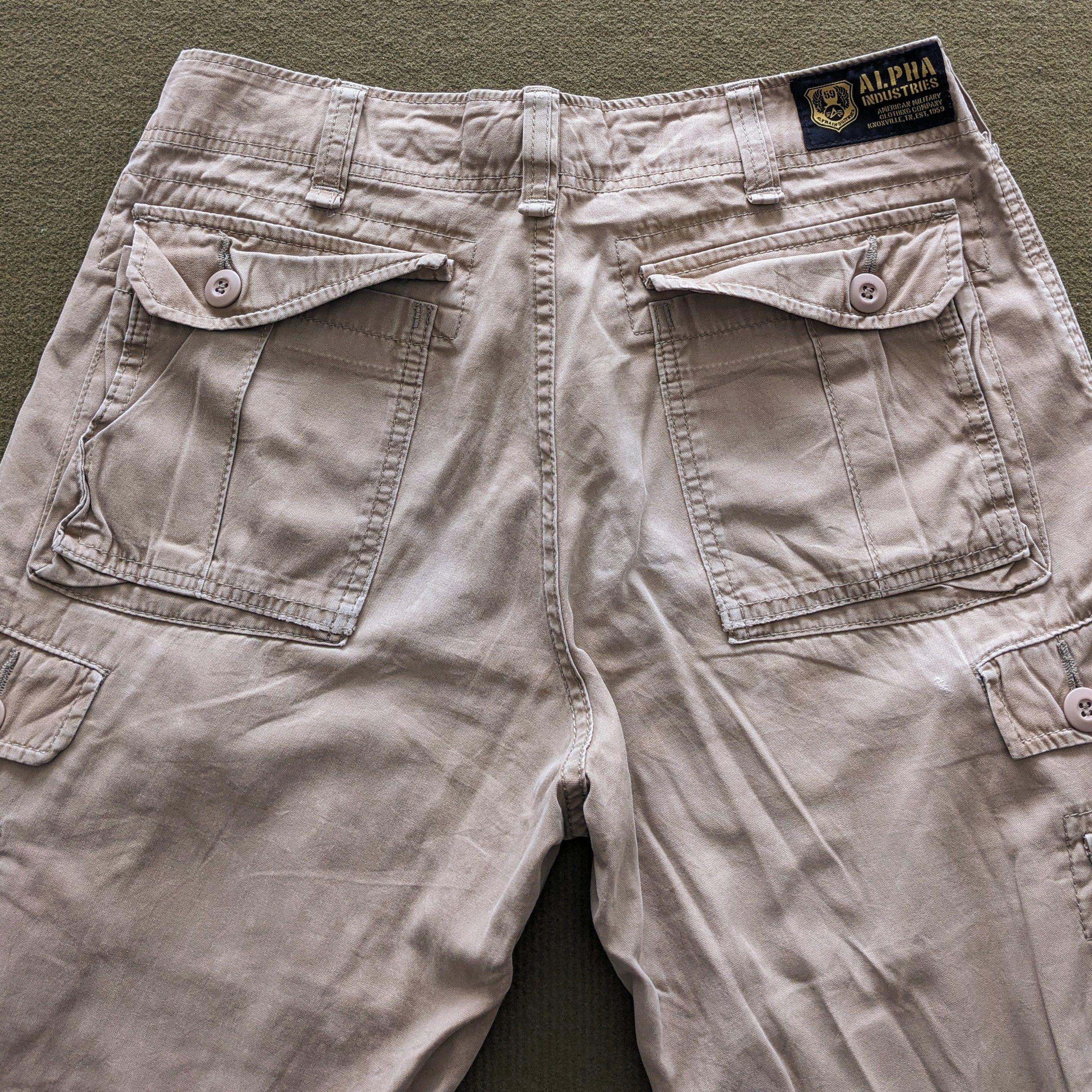 Alpha Industries Vintage ALPHA INDUSTRIES Cargo Pants Size US 31 - 2 Thumbnail