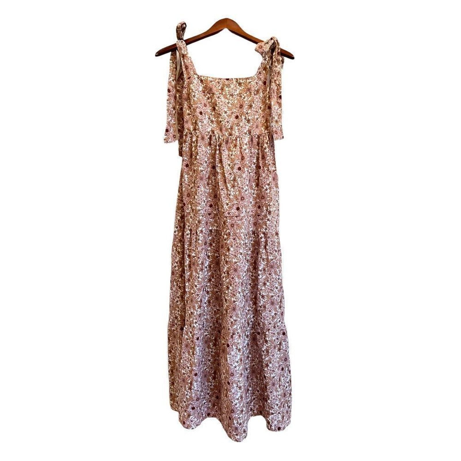 House of Harlow House of Harlow 1960 Floral Maxi Dress Bow Tie Shoulder NWT Size XS / US 0-2 / IT 36-38 - 2 Thumbnail