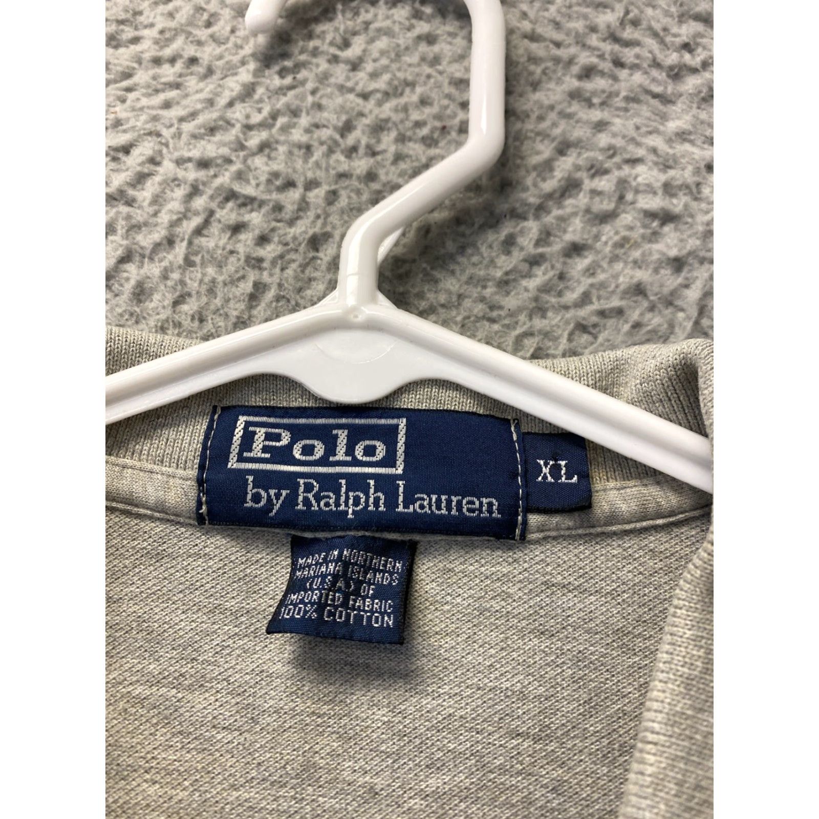 Polo Ralph Lauren Polo Ralph Lauren Men’s Gray Solid Logo Polo Shirt XL Short Sleeve Size US XL / EU 56 / 4 - 4 Thumbnail