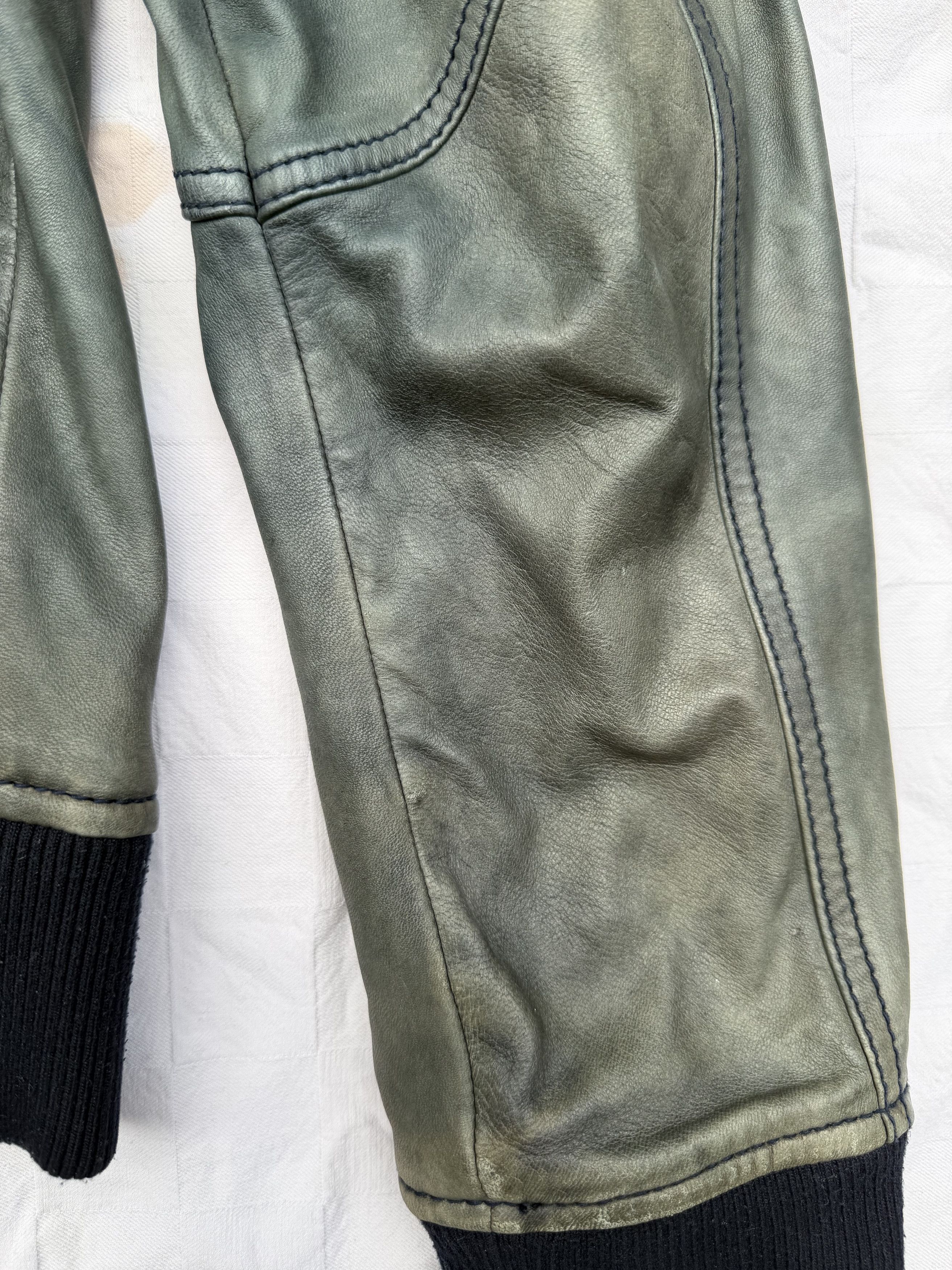 Dolce & Gabbana Dolce & Gabbana Vintage Distressed Leather Jacket Size US L / EU 52-54 / 3 - 16 Thumbnail