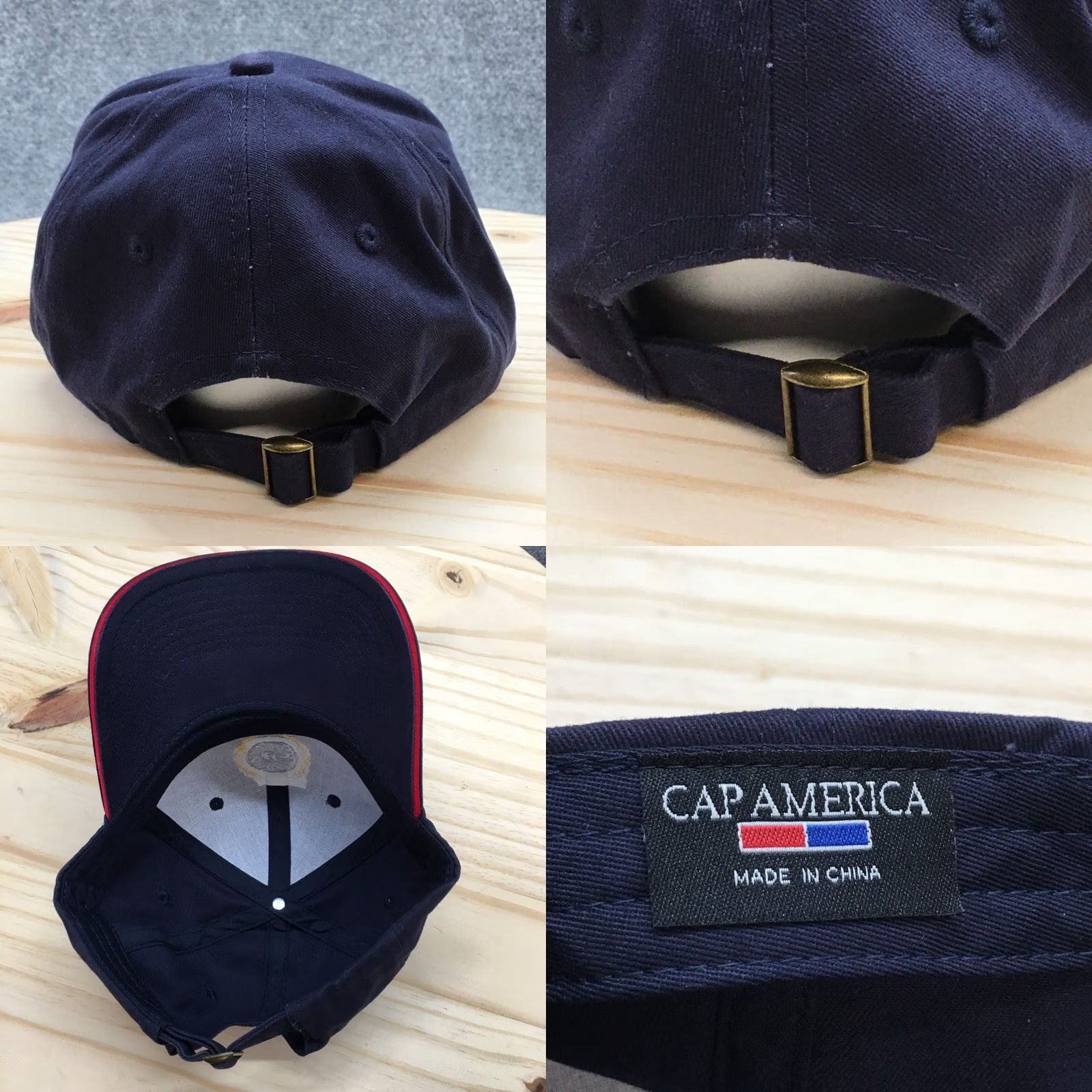 Logo 7 Cap America Baseball Cap Men Blue OS Curved Brim Embroidered Logo Grain Millers Size ONE SIZE - 8 Thumbnail