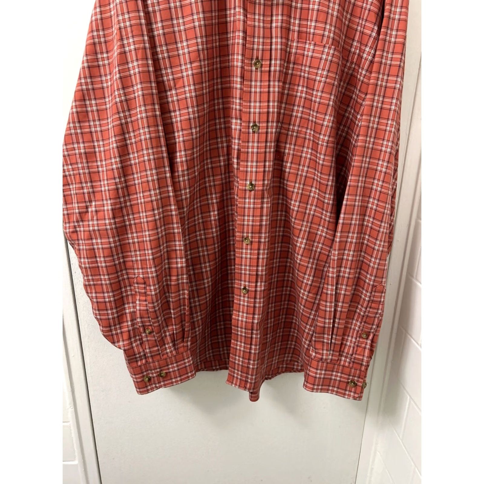 Vintage VINTAGE LL Bean Shirt Mens XL Red Plaid Kennebunk Sport Traditional Button Down 503307 Size US XL / EU 56 / 4 - 3 Thumbnail