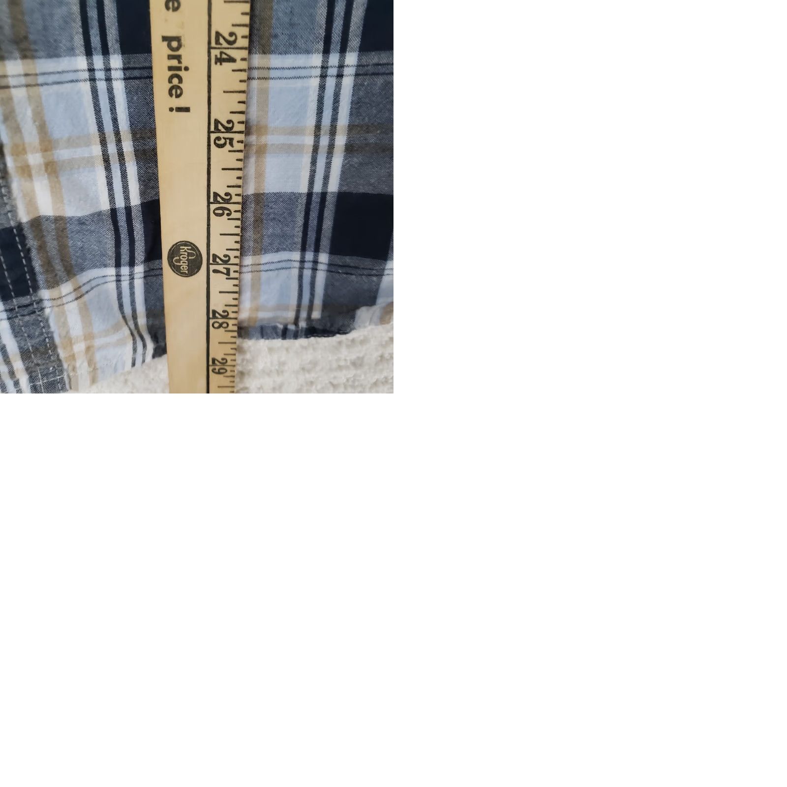 Vintage Woolrich Button-Up Shirt Mens M Blue White Plaid Short Sleeve Pocket Cotton Size US M / EU 48-50 / 2 - 9 Thumbnail