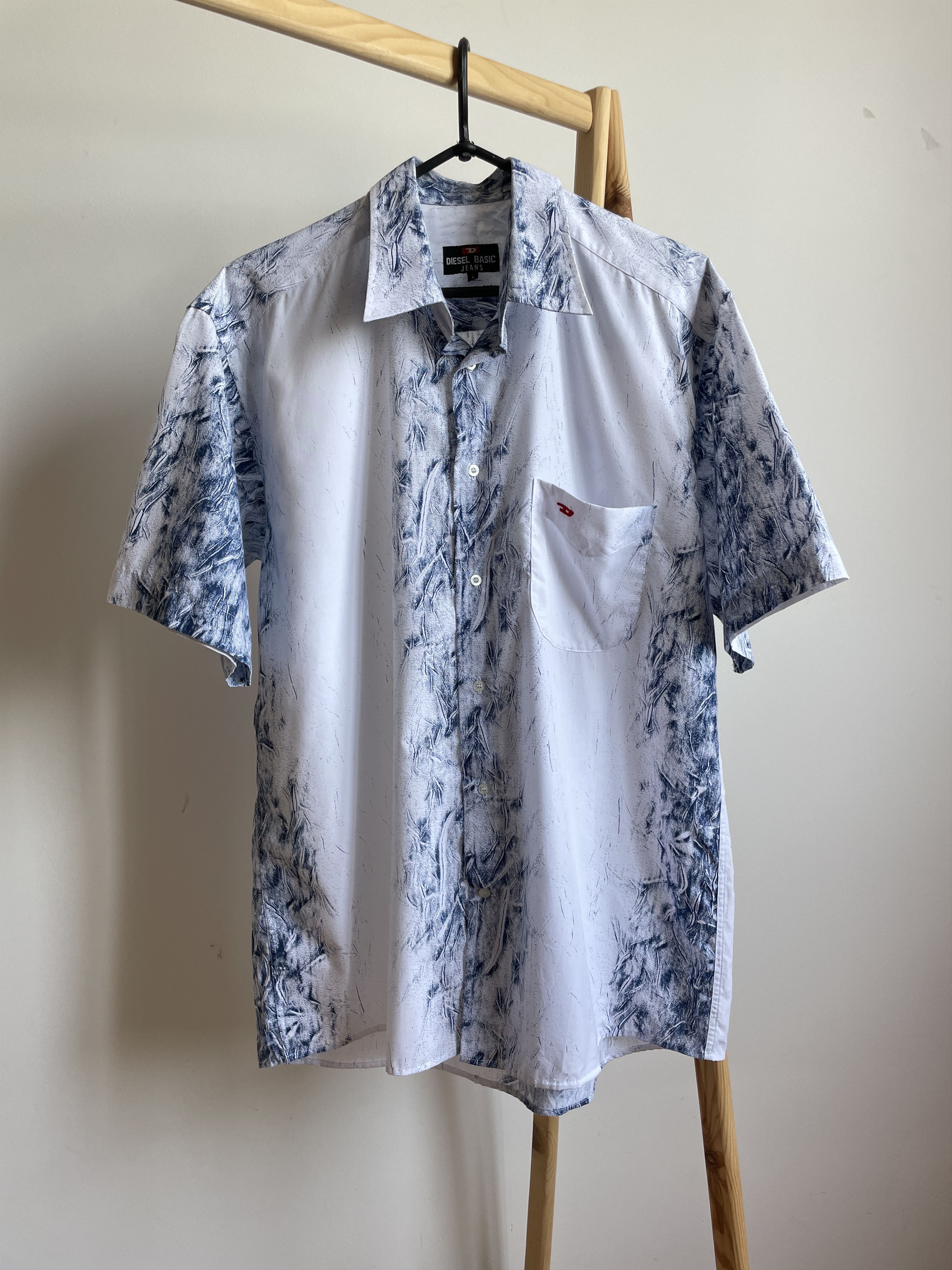 Diesel Diesel Vintage Y2K Short Sleeve Shirt Size L Size US L / EU 52-54 / 3 - 1 Thumbnail