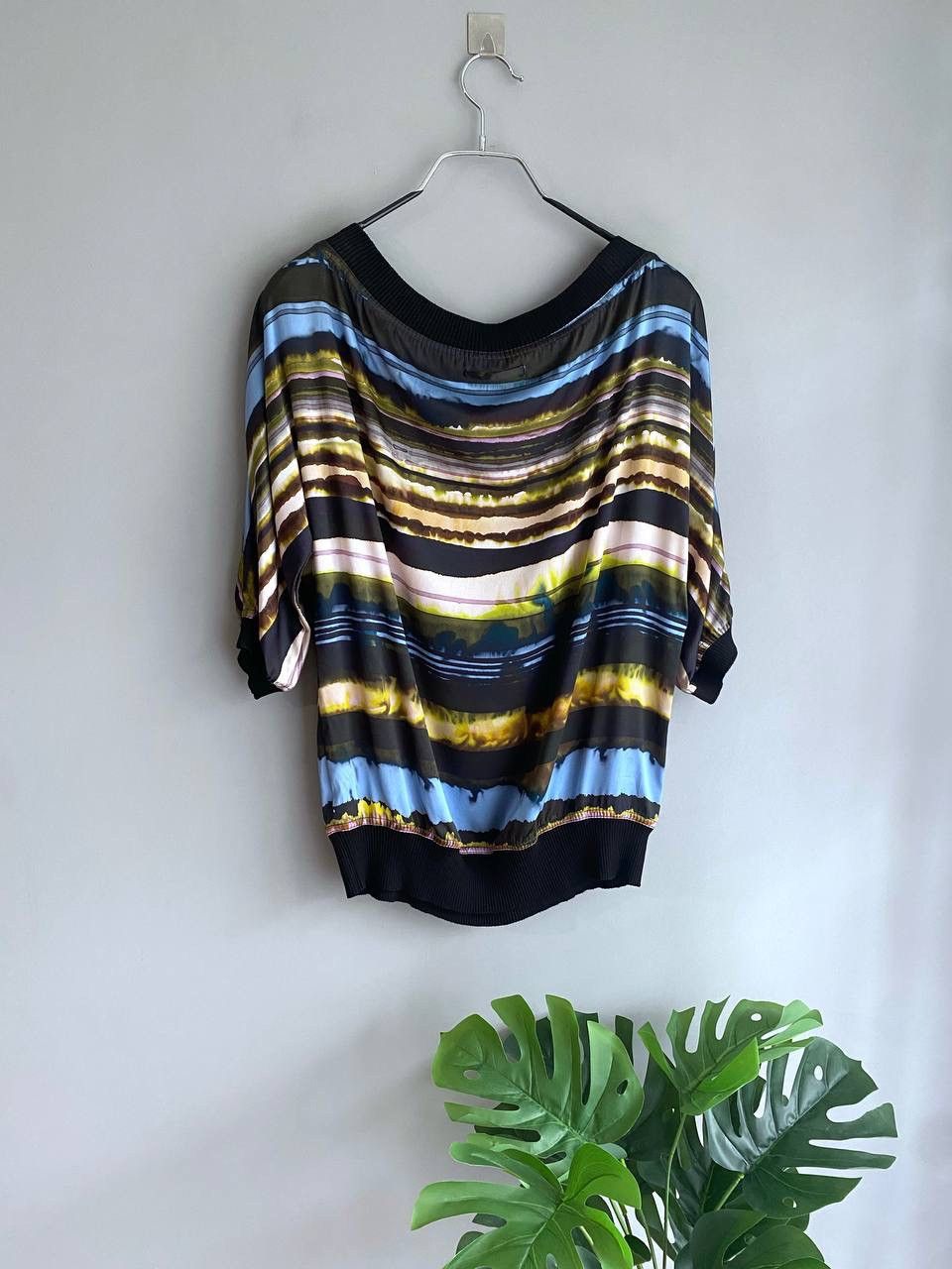 Designer × Jean Paul Gaultier Jean Paul Gaultier Women’s Multicolor Silk Blouse, Size L Size L / US 10 / IT 46 - 8 Thumbnail
