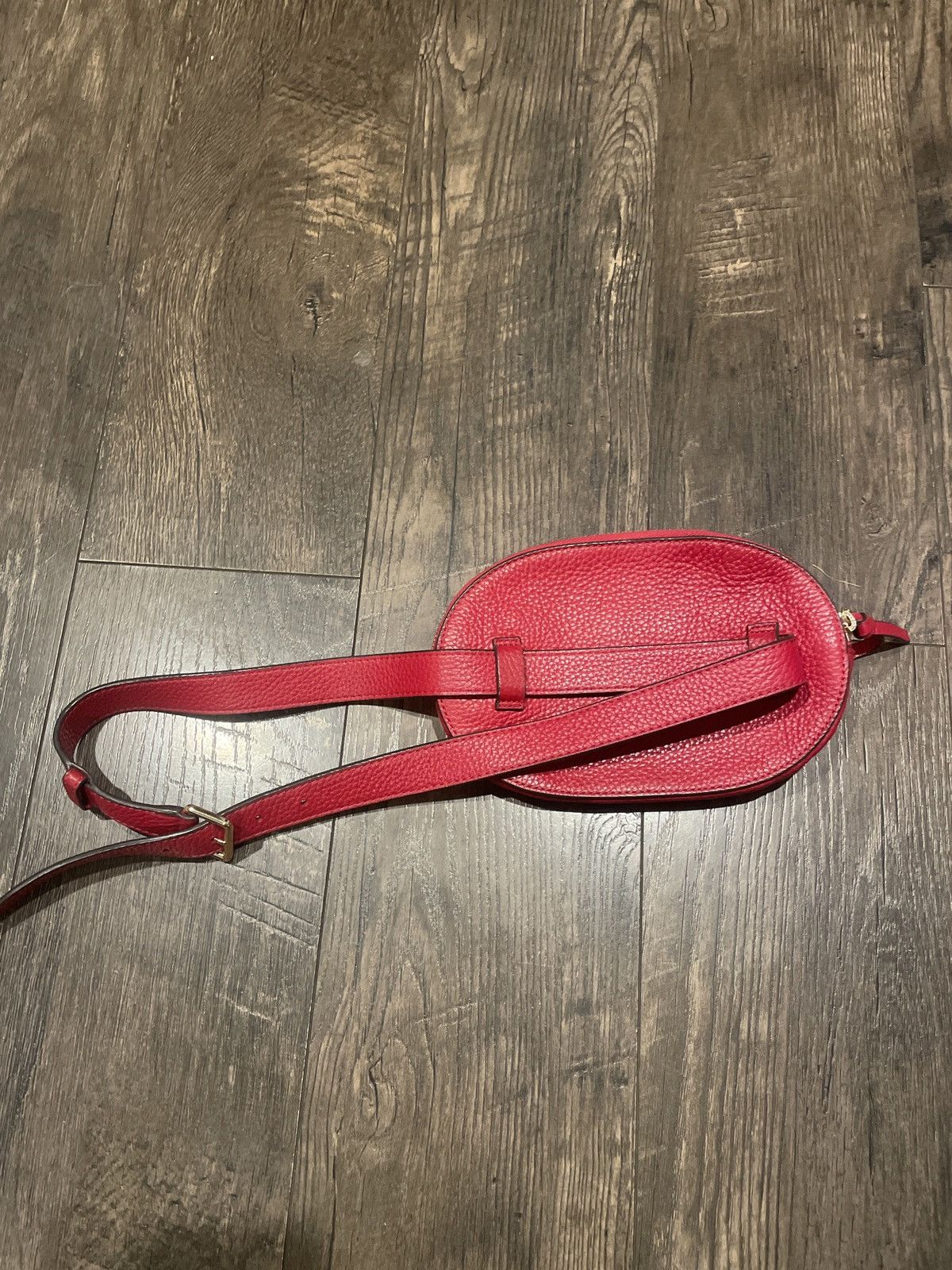 Tory Burch Tory Burch Red Leather Belt Bag Crossbody Vintage Waist Bag Size ONE SIZE - 2 Thumbnail