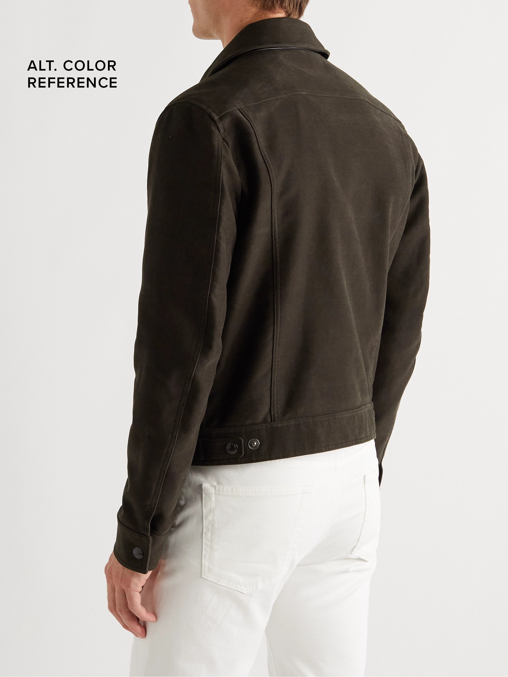 Tom Ford Coveted Ultra-Rare $4,100 w/tax Moleskin Leather Accents Size US M / EU 48-50 / 2 - 6 Thumbnail