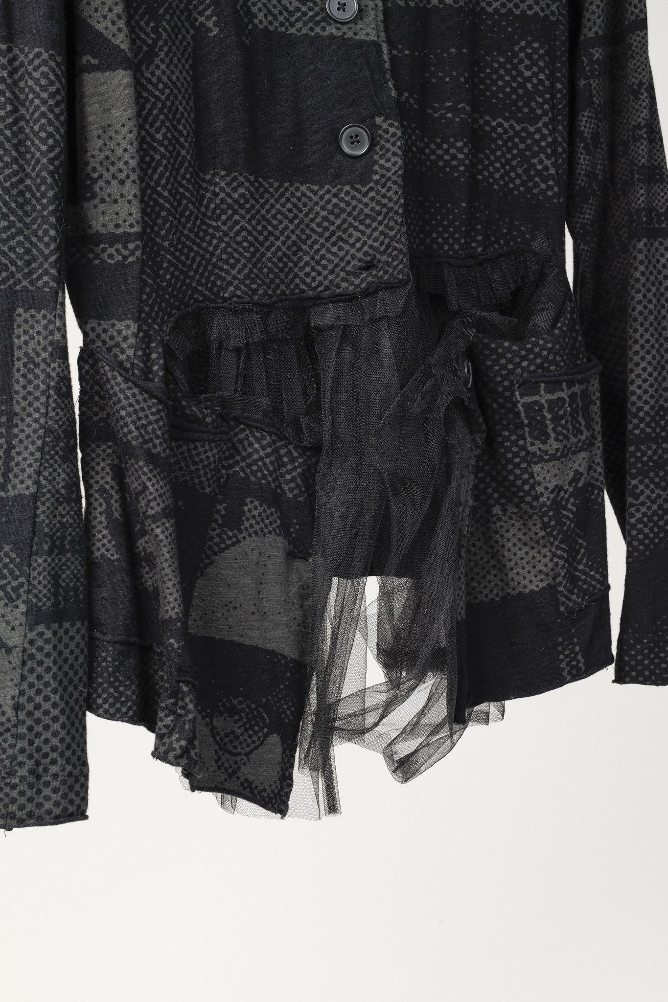Rundholz Rundholz Black Label Vert Print Halftone Tulle-Ruffle Jacket Size M / US 6-8 / IT 42-44 - 9 Thumbnail