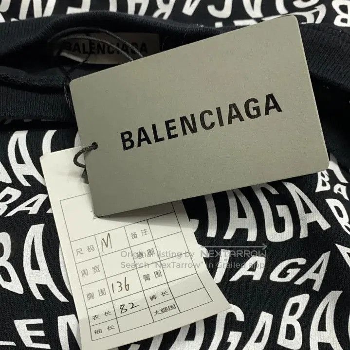 Balenciaga Balenciaga Black and White Logo Sweatshirt. Size US M / EU 48-50 / 2 - 4 Thumbnail