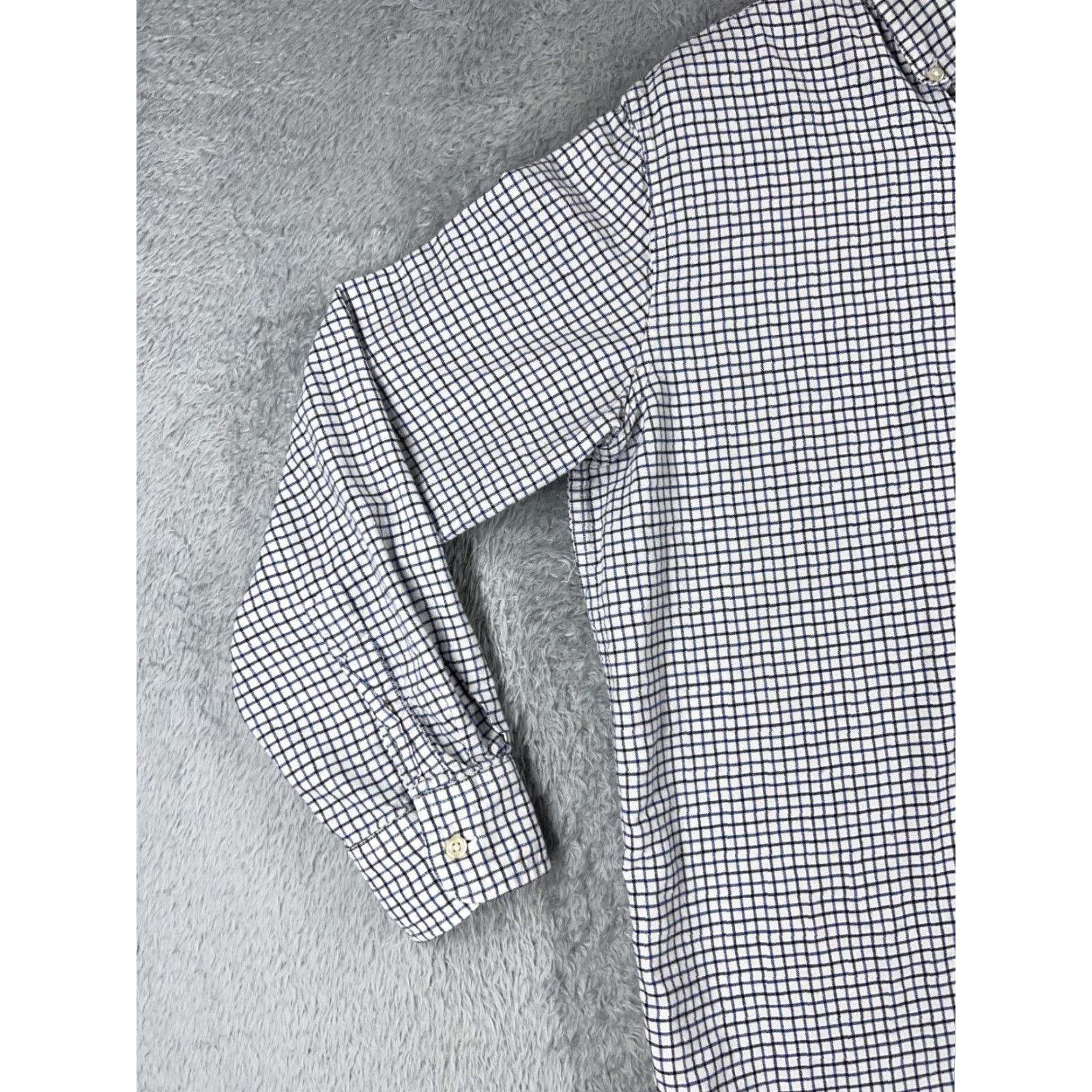 Chaps Chaps Button-Up Shirt Men Regular Cotton White Plaid Long Sleeve Pocket Pocketed Long Sleeve Collared Spread Classic Button-Up Size US M / EU 48-50 / 2 - 3 Thumbnail
