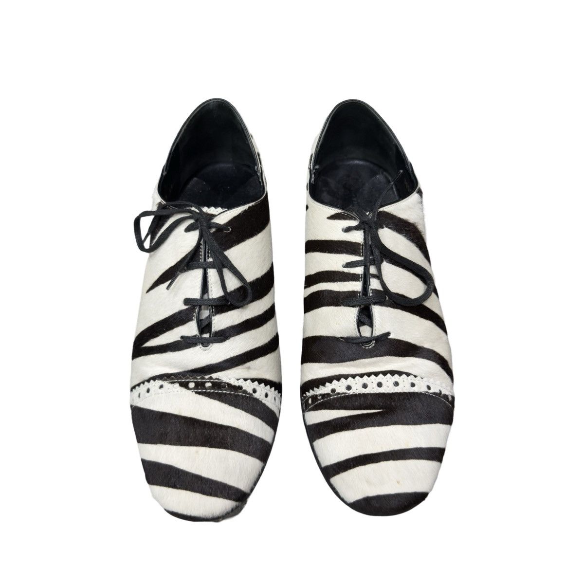 Balenciaga Balenciaga Nicolas Ghesquiere Pony Hair Leather Derby Size US 8.5 / EU 41-42 - 9 Thumbnail