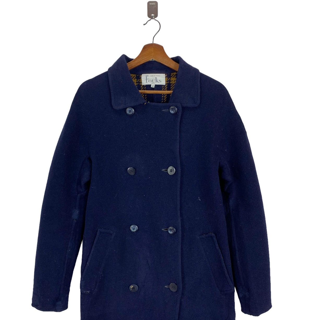 Designer × Vintage 🔥🔥VINTAGE DESIGNER FOUKS PARIS LONG COAT Size M / US 6-8 / IT 42-44 - 2 Thumbnail