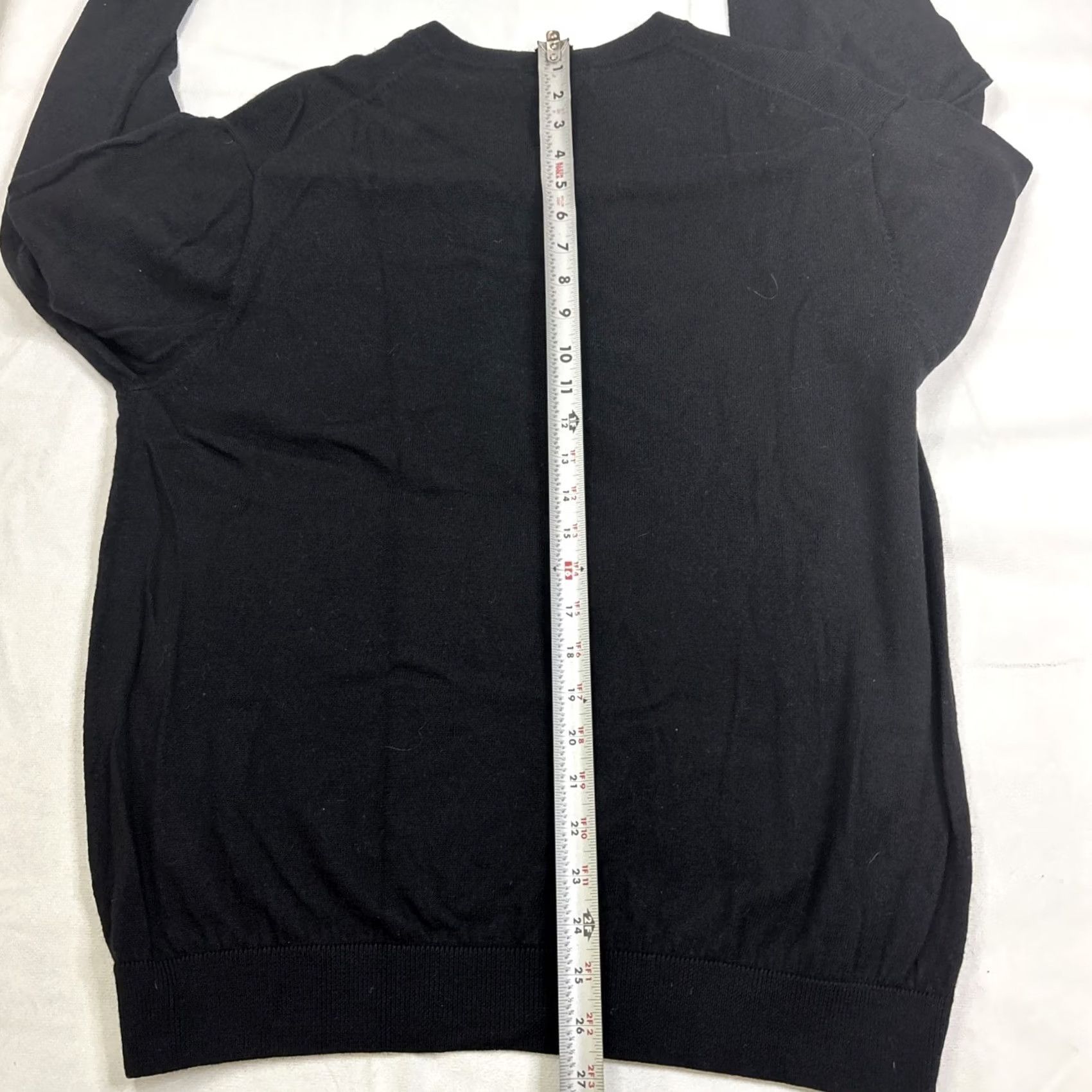 Vintage Bruno Ferraro V Neck Sweater Men’s XL Black Merino Wool Size US XL / EU 56 / 4 - 5 Thumbnail