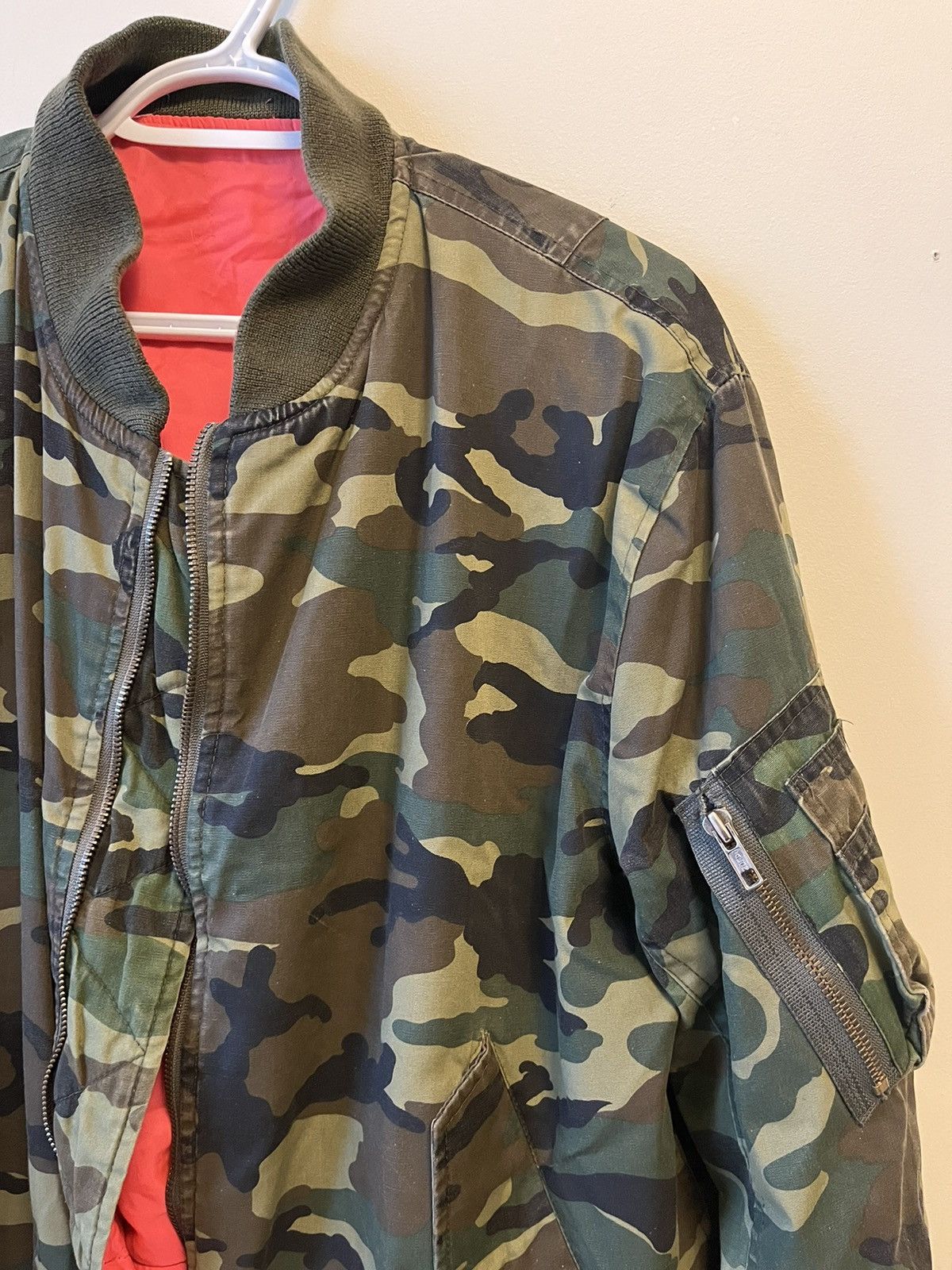 Vintage 80s Military Army Camo Bomber Jacket Size US M / EU 48-50 / 2 - 3 Thumbnail