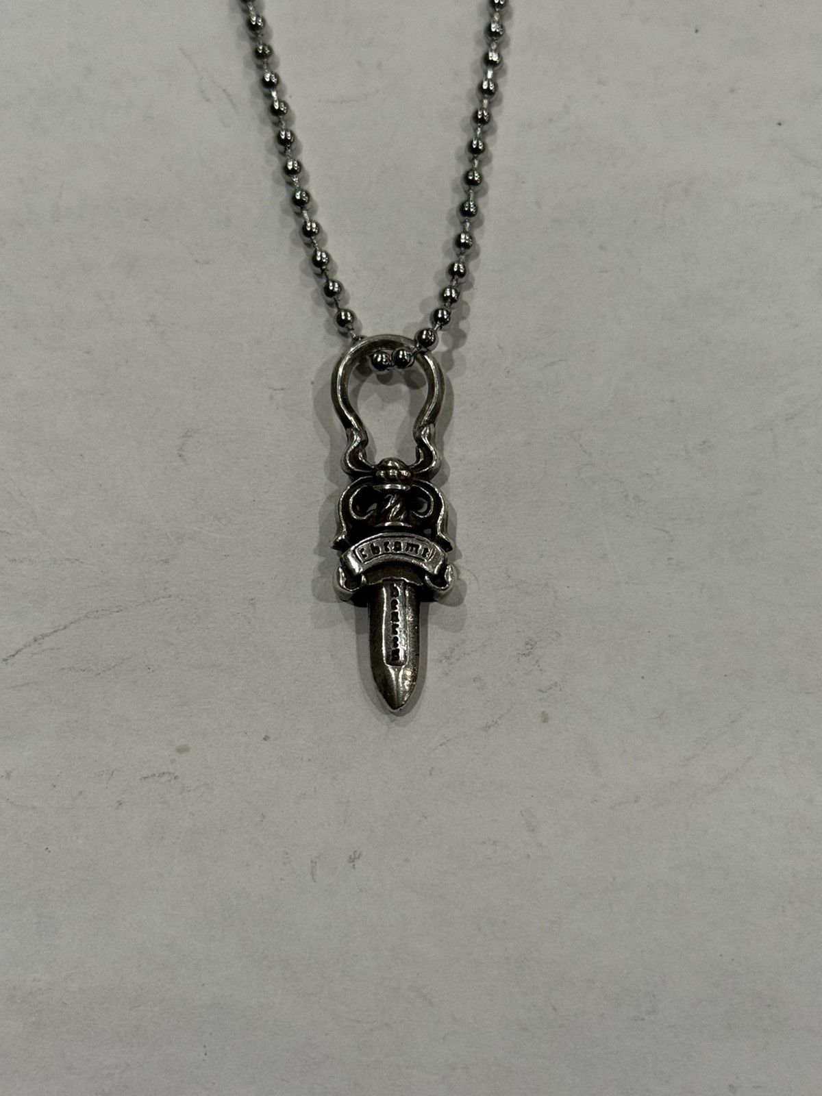 Chrome Hearts Chrome Hearts Dagger Pendant Silver Ball Chain Necklace 925 Size ONE SIZE - 11 Thumbnail