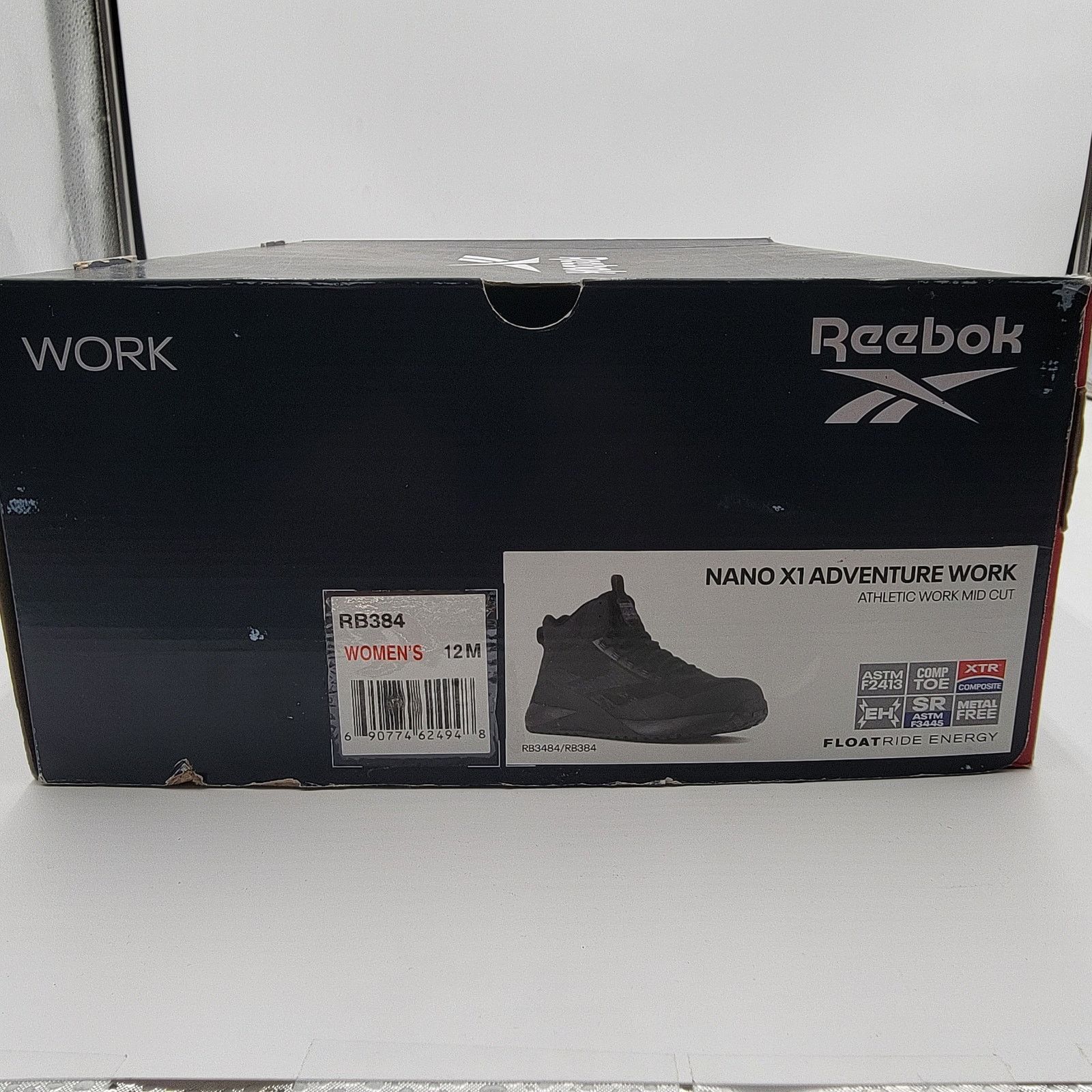 Reebok Reebok Nano X1 Adventure Work Mid Cut CT Black Wm Sz 12M Size US 10 / EU 43 - 10 Thumbnail