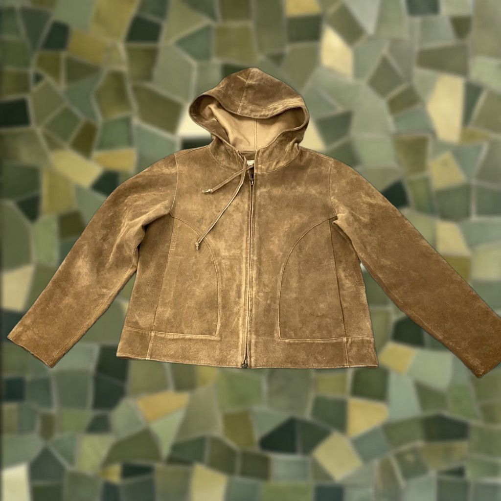 The Territory Ahead The Territory Ahead Jacket Womens Medium Brown Suede Hooded Full Zip Anorak Size M / US 6-8 / IT 42-44 - 1 Thumbnail