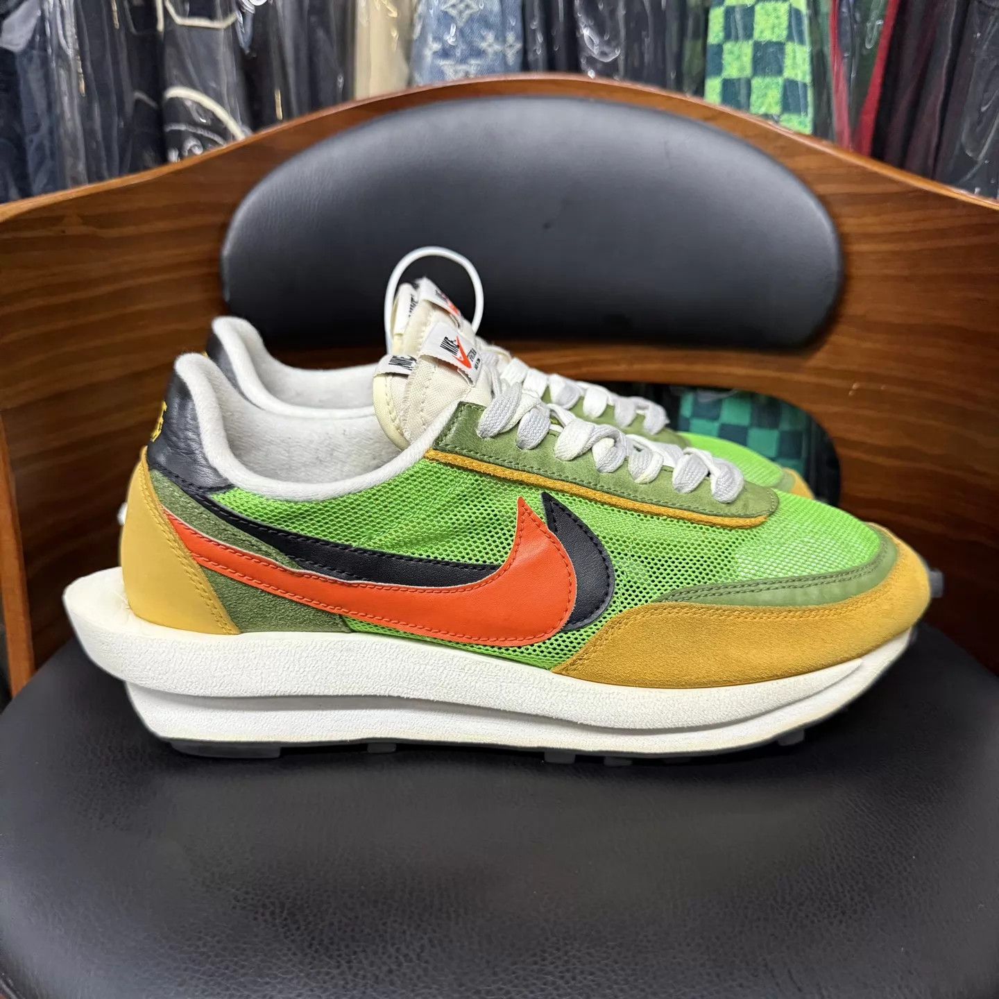 Sacai sacai Yellow & Green 1.0 Size 44 Mint Original Box Size US 11 / EU 44 - 4 Thumbnail