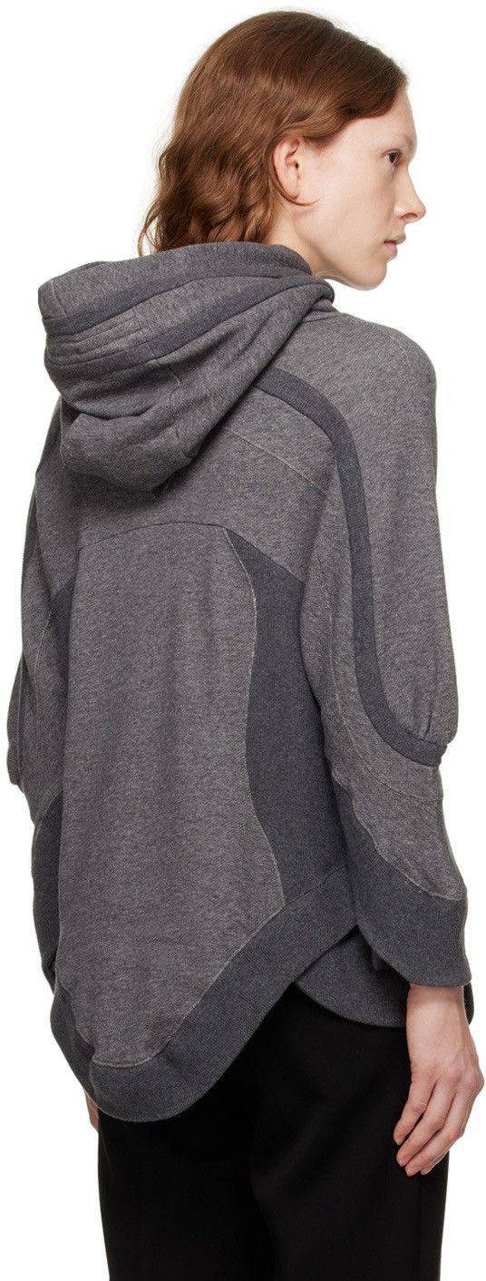 Undercover Undercover Gray Paneled Hoodie Size S / US 4 / IT 40 - 2 Thumbnail