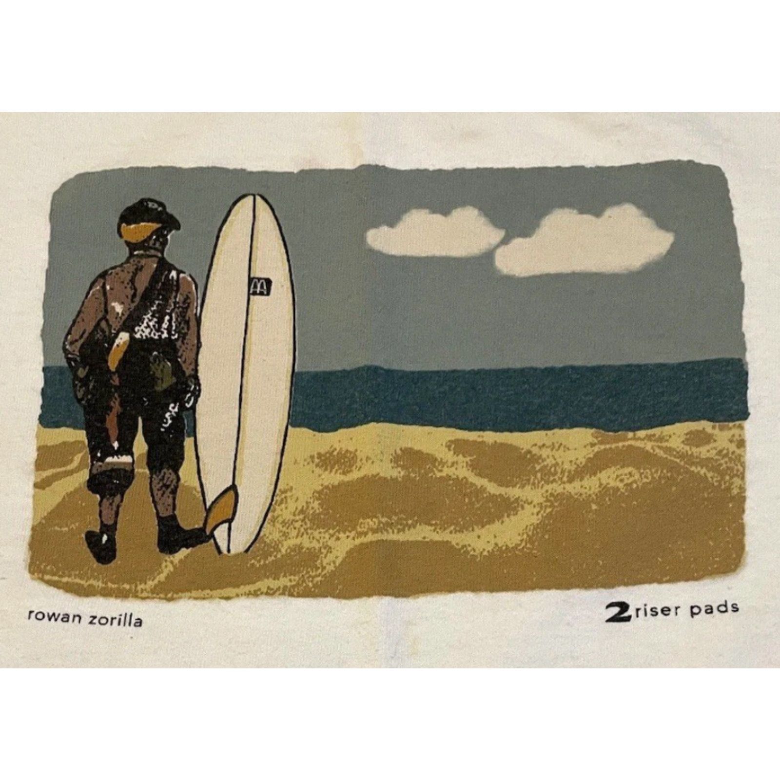 Quartersnacks Rowan Zorilla 2 Riser Pads Faded Shirt XL White T-Shirt Skateboarding Quartersnacks Distressed 90s Y2K Mens Shirt Size US XL / EU 56 / 4 - 2 Thumbnail