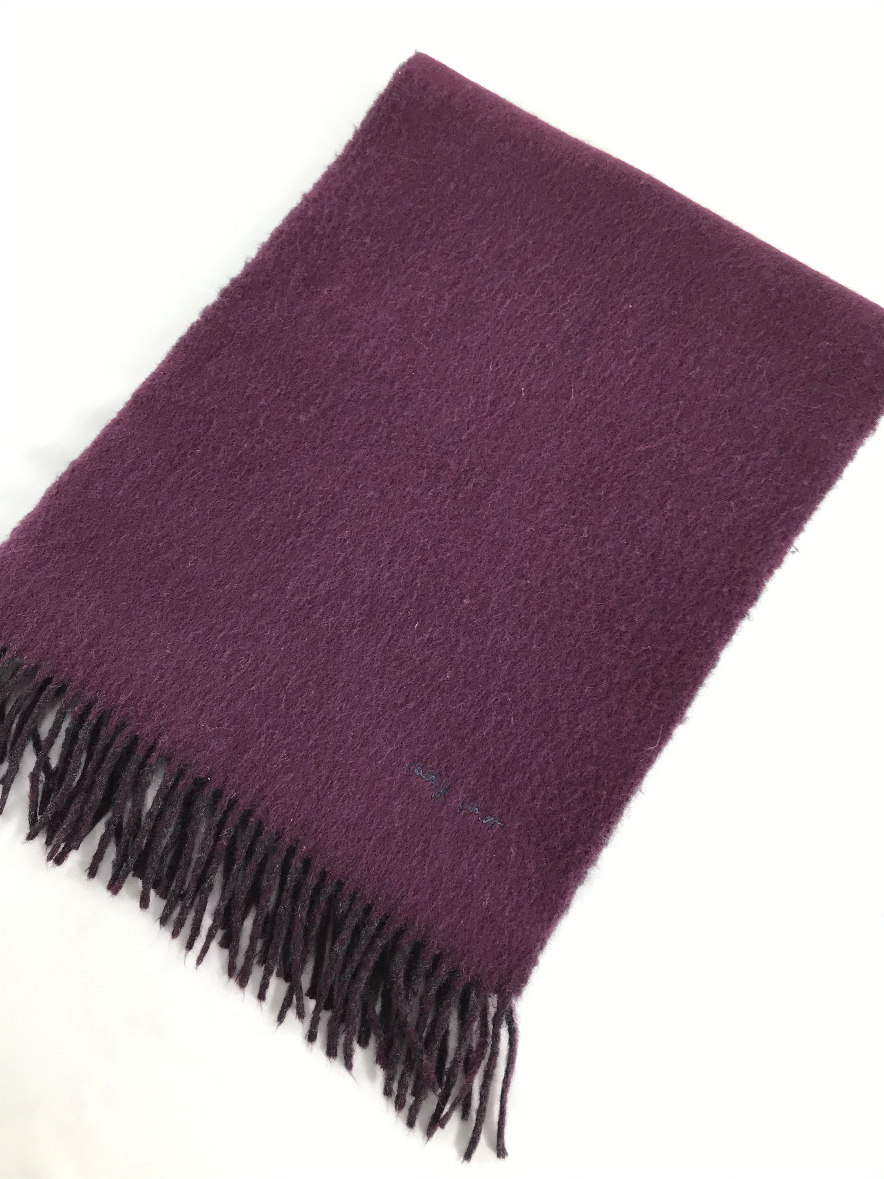Vintage Philippe Venet Cashmere Scarf Muffler V277 Size ONE SIZE - 3 Thumbnail
