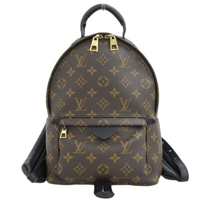 Louis Vuitton Monogram Palm Springs PM Rucksack Backpack M44871 Brown Black  PVC Leather Ladies LOUIS VUITTON